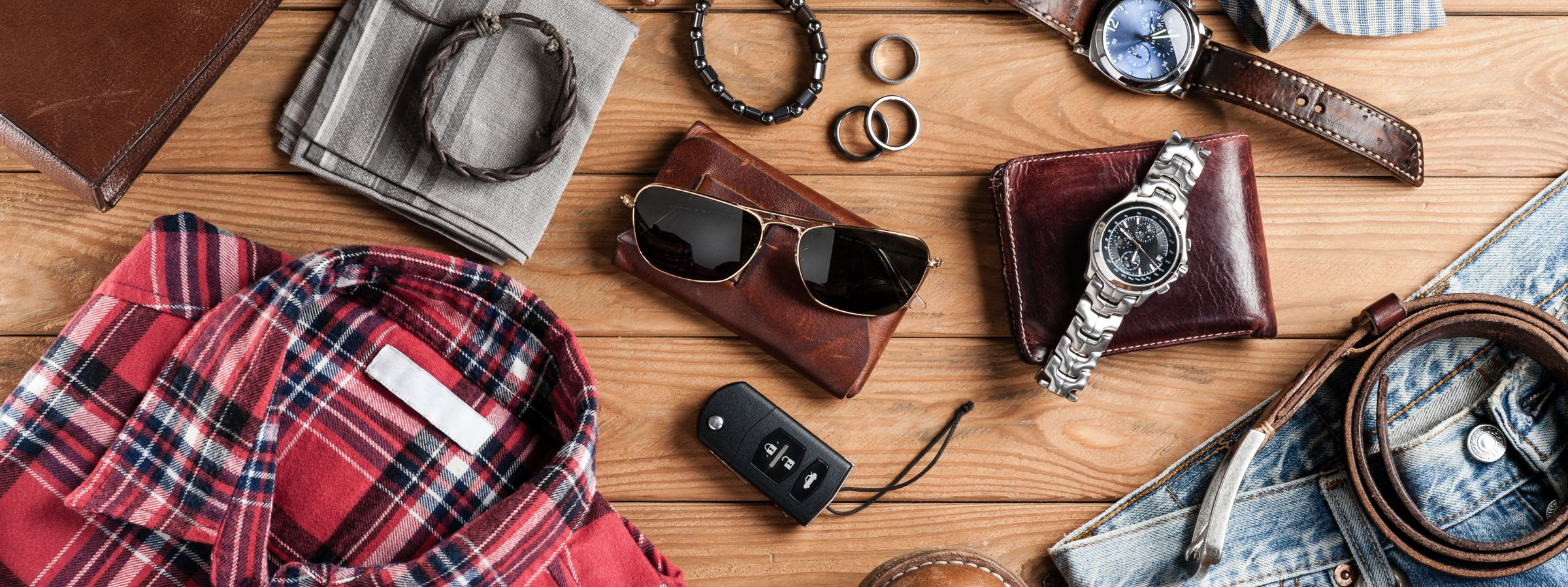 Stylish collection of designer accessories for men, including luxury watches, belts, wallets, and more to enhance any look.