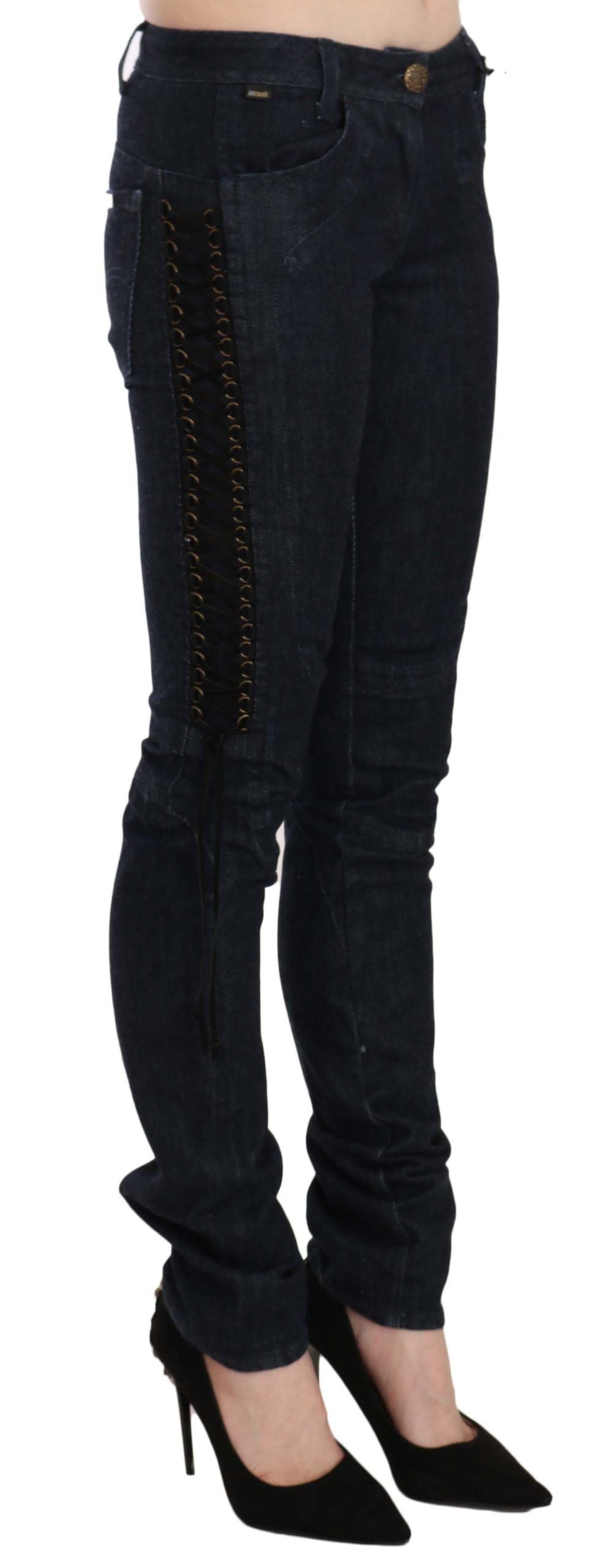 Just Cavalli - Pantalon skinny élégant taille basse