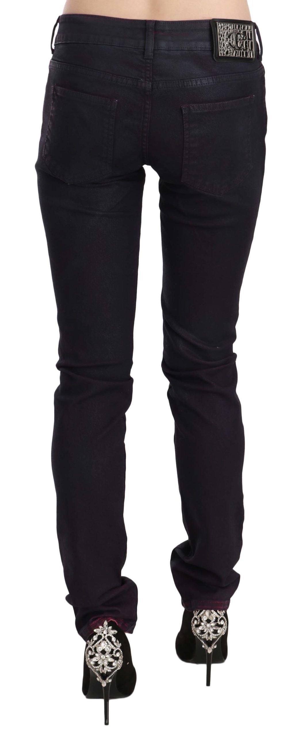 Just Cavalli - Jean skinny taille basse noir chic