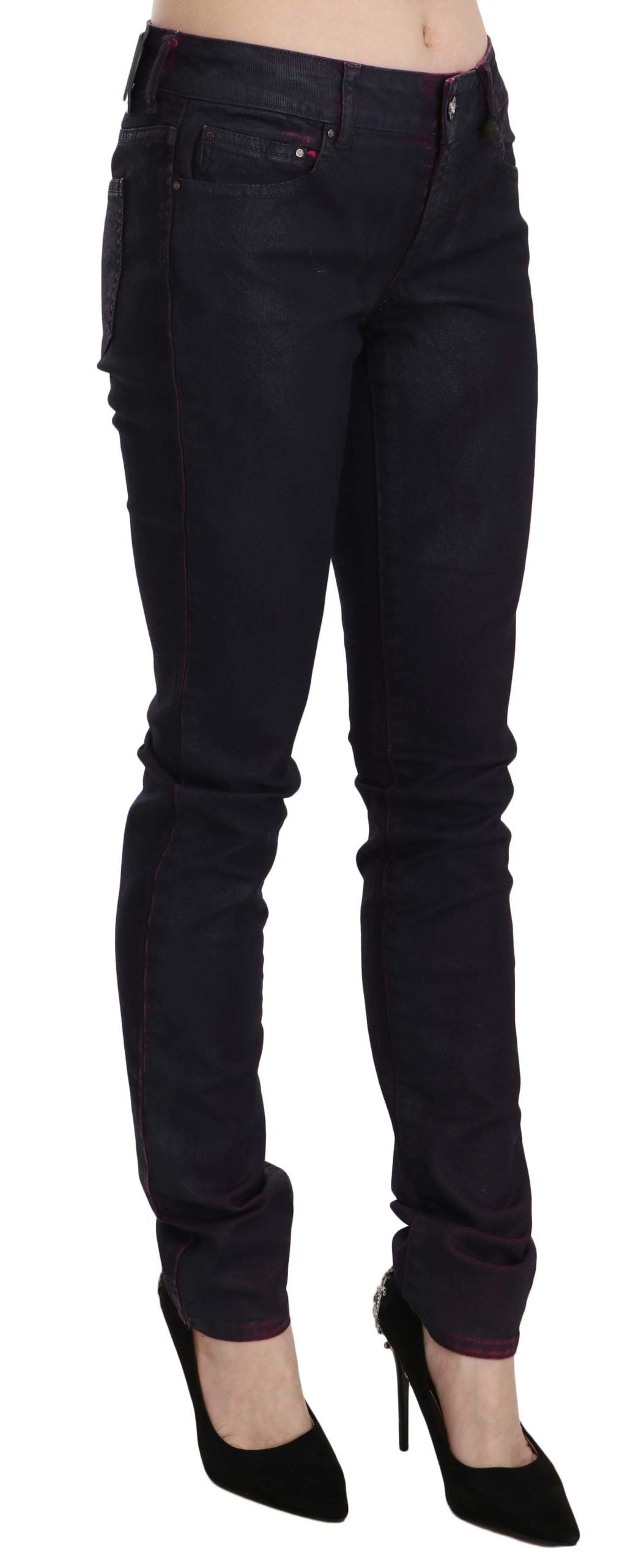 Just Cavalli - Jean skinny taille basse noir chic