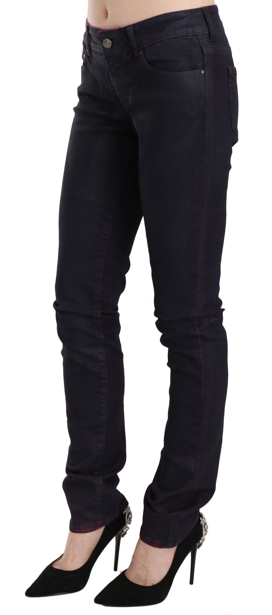 Just Cavalli - Jean skinny taille basse noir chic