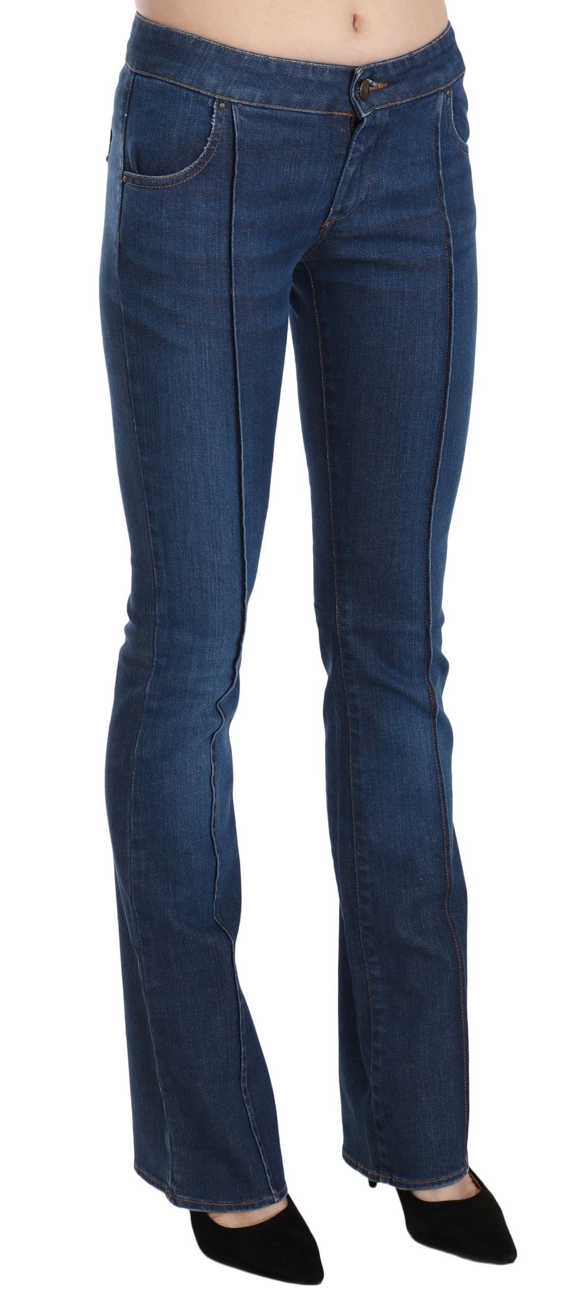 Just Cavalli Pantalon en jean coupe bootcut bleu délavé chic