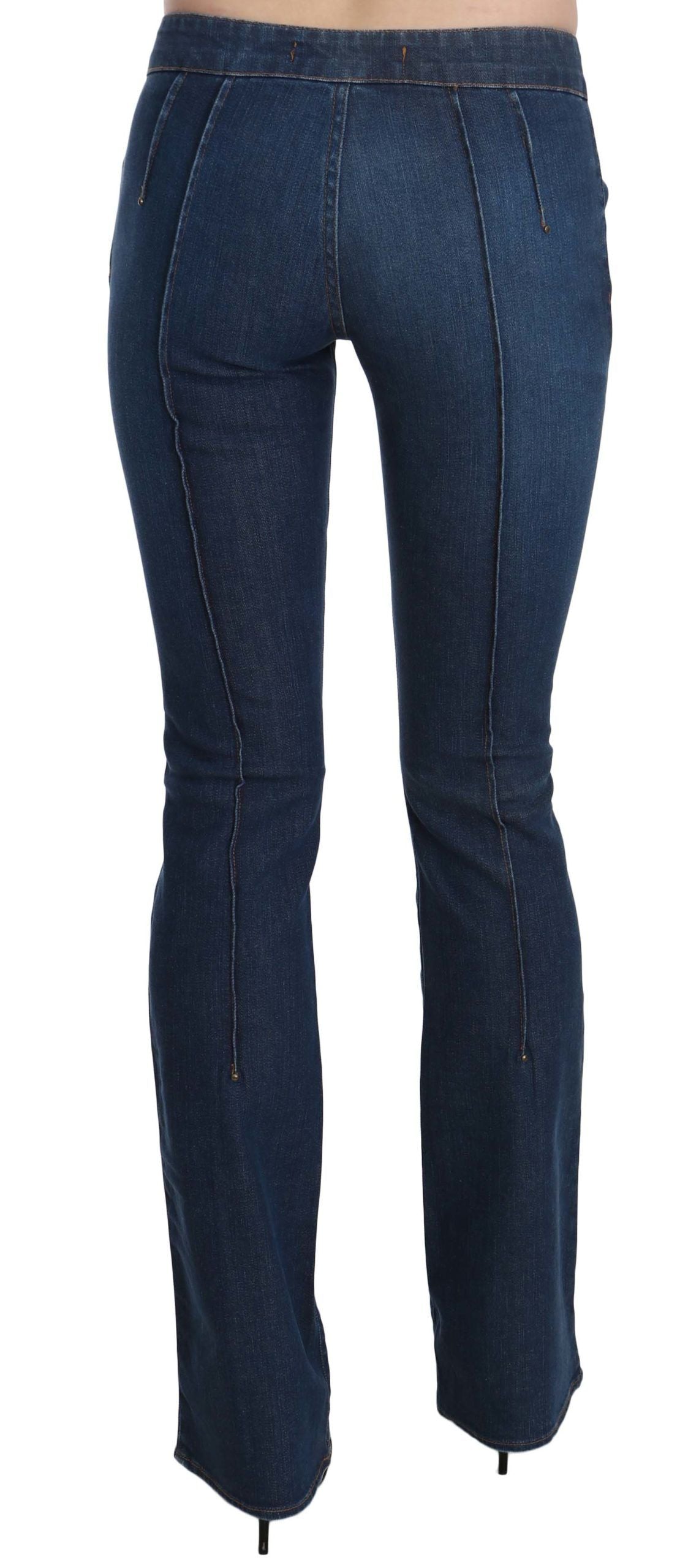 Just Cavalli Pantalon en jean coupe bootcut bleu délavé chic