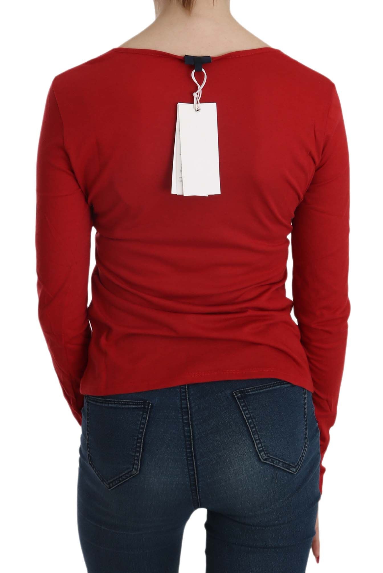 Exte Ravishing - Blouse ornée de cristaux rouges