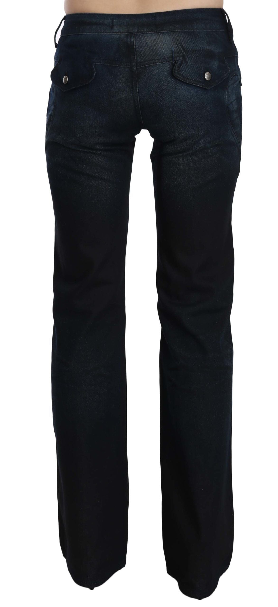 Just Cavalli Pantalon en jean droit taille moyenne chic