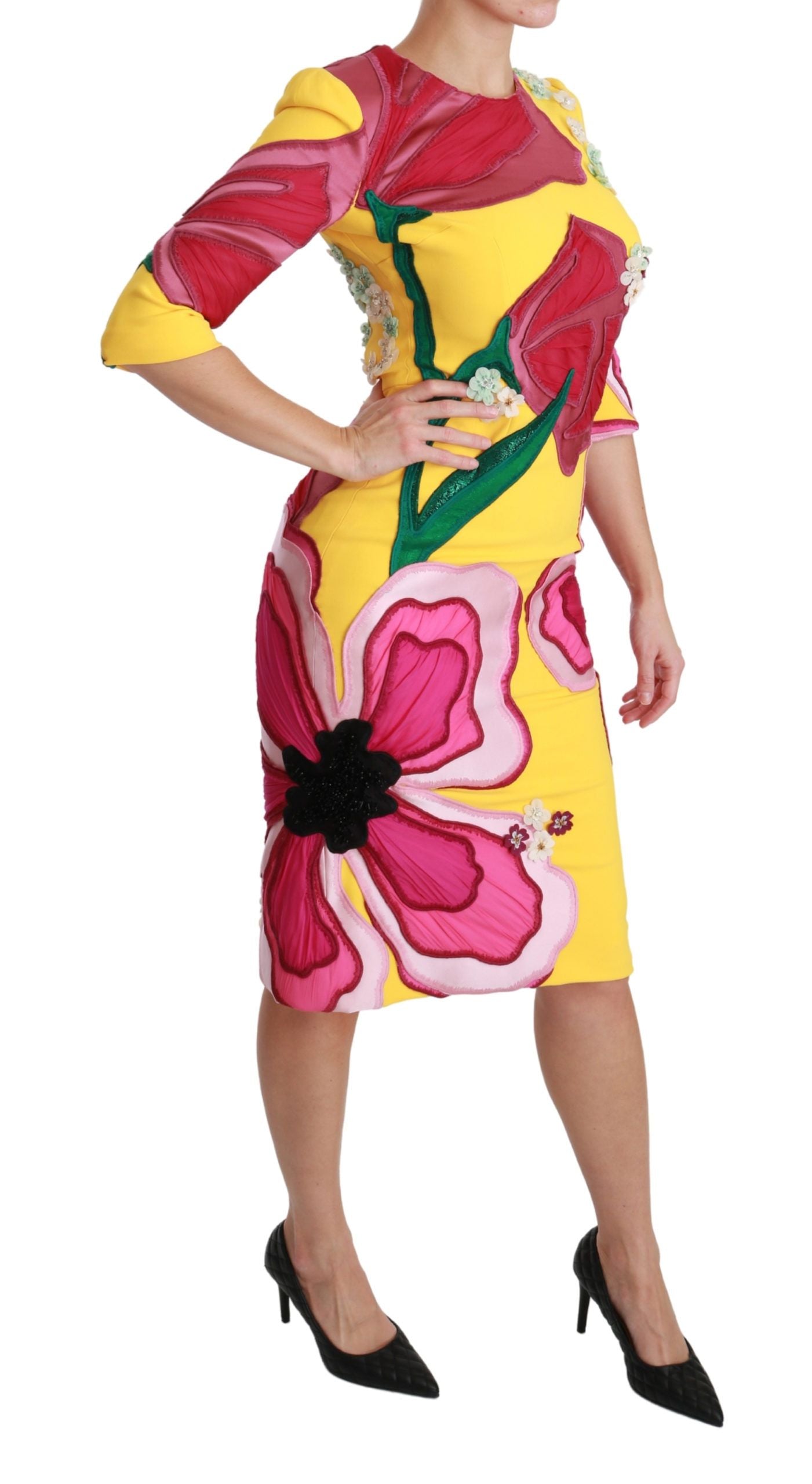 Dolce &amp; Gabbana Sunshine Bloom - Robe fourreau longueur genou