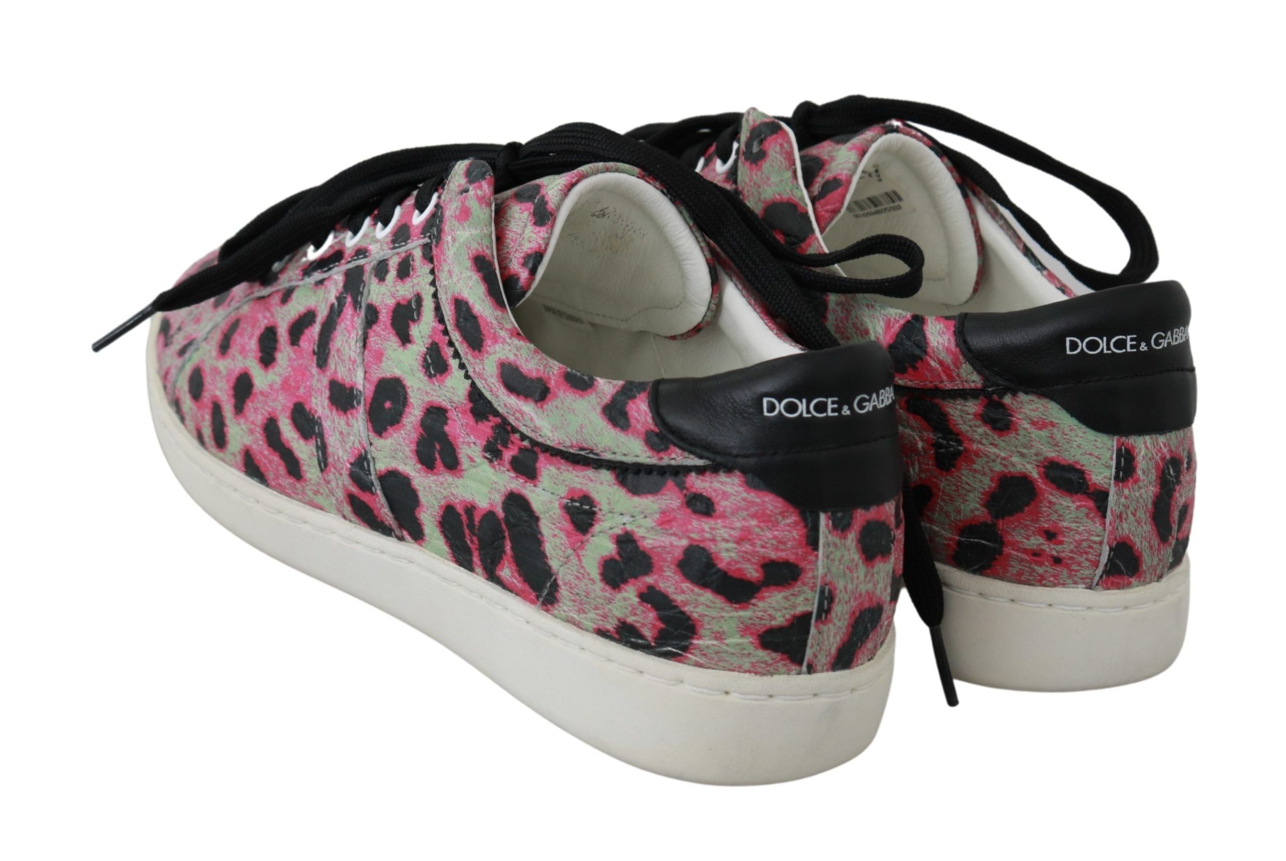 Dolce &amp; Gabbana Baskets en cuir de crocodile multicolore