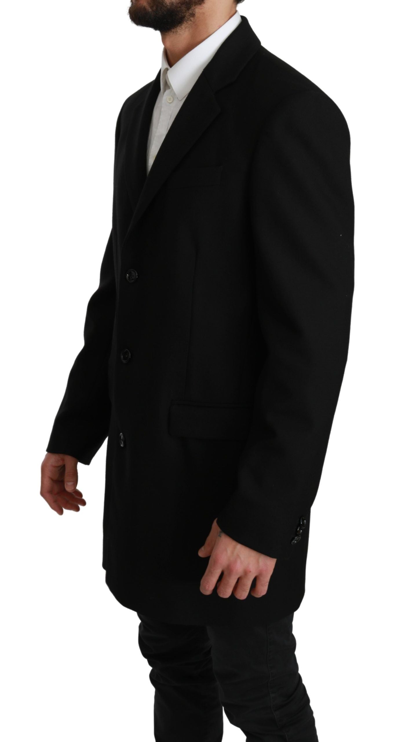 Dolce & Gabbana Elegant Black Wool Formal Blazer