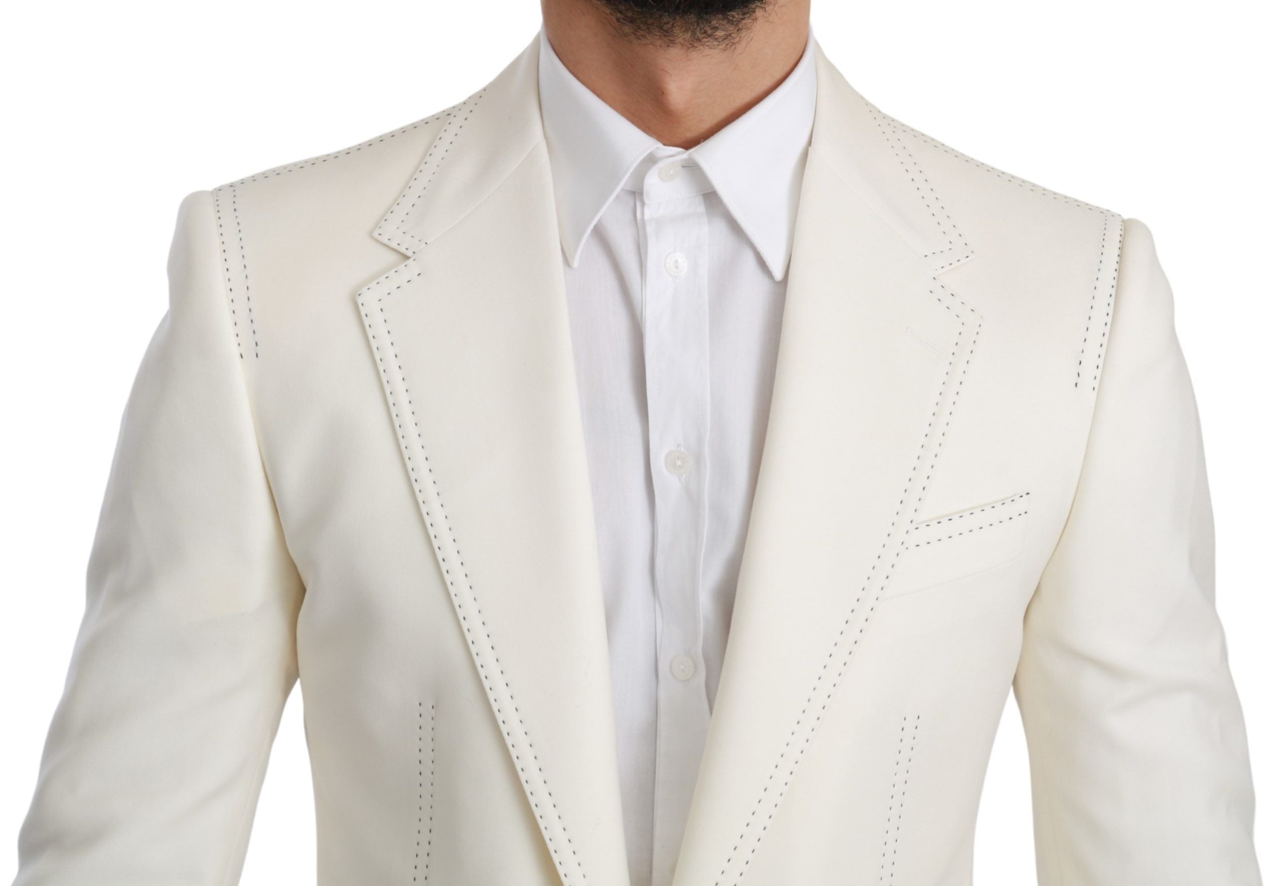 Dolce &amp; Gabbana Blazer élégant en laine vierge coupe slim