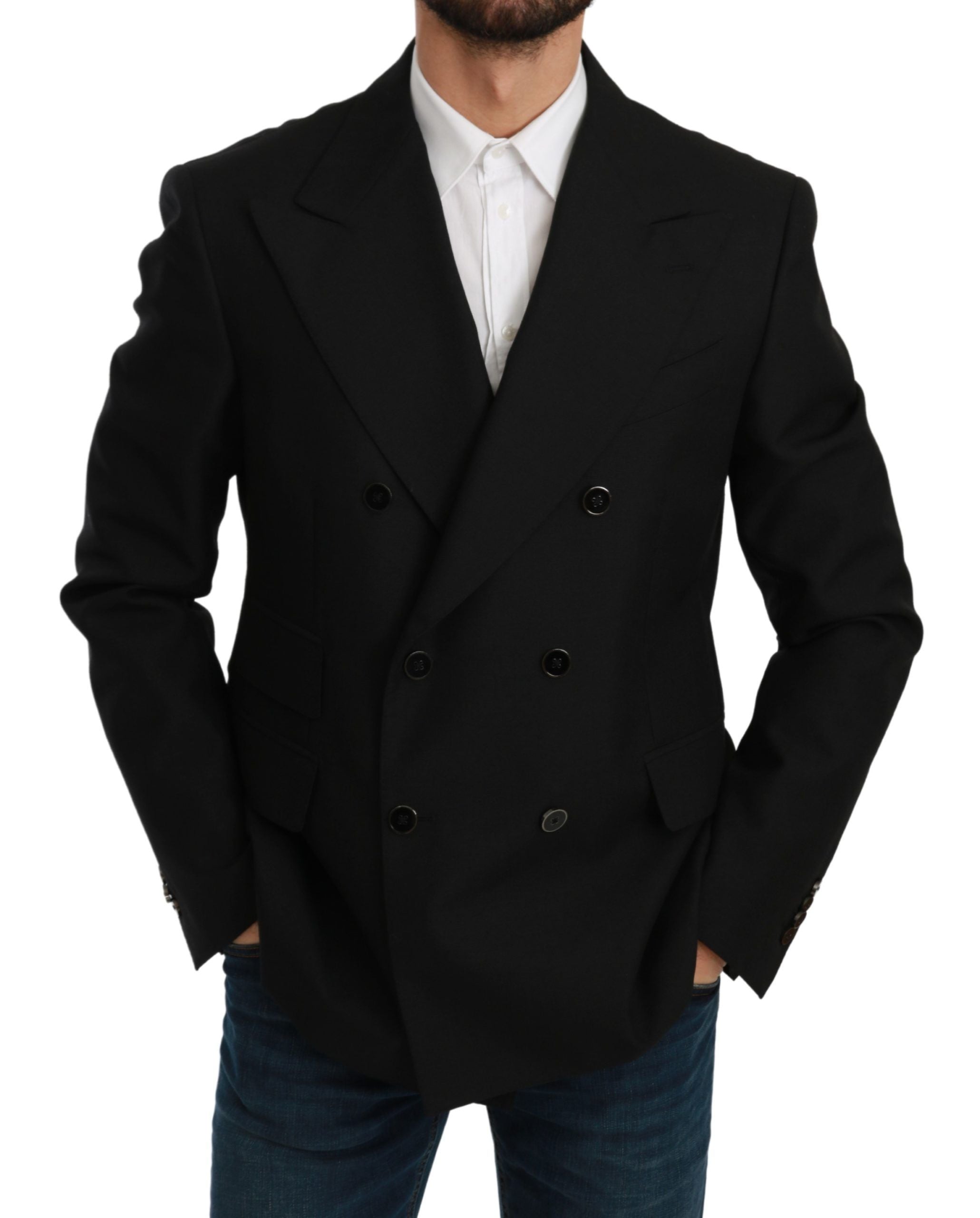 Dolce &amp; Gabbana Blazer formel noir élégant coupe slim