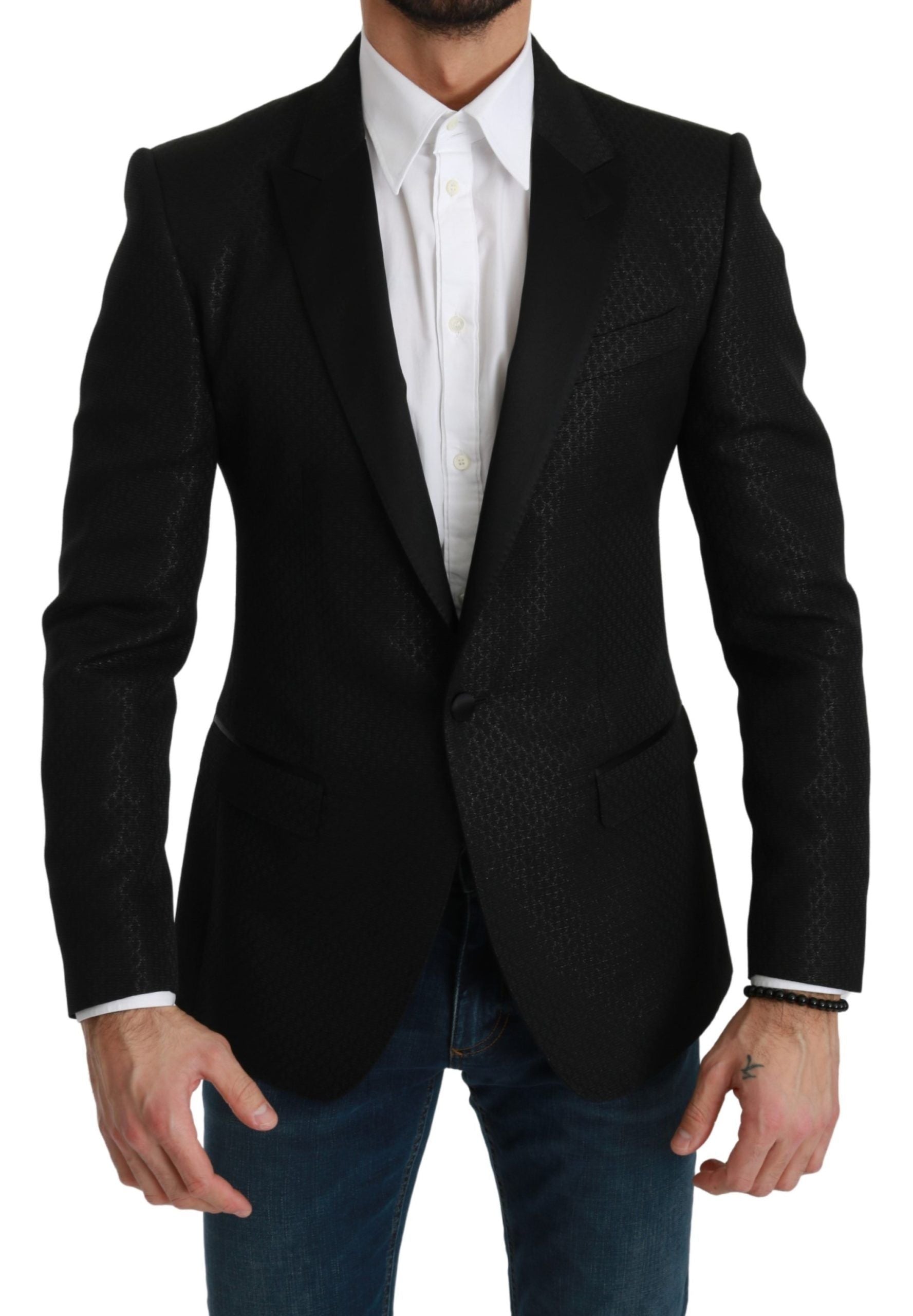 Dolce &amp; Gabbana Veste blazer noire coupe slim Martini