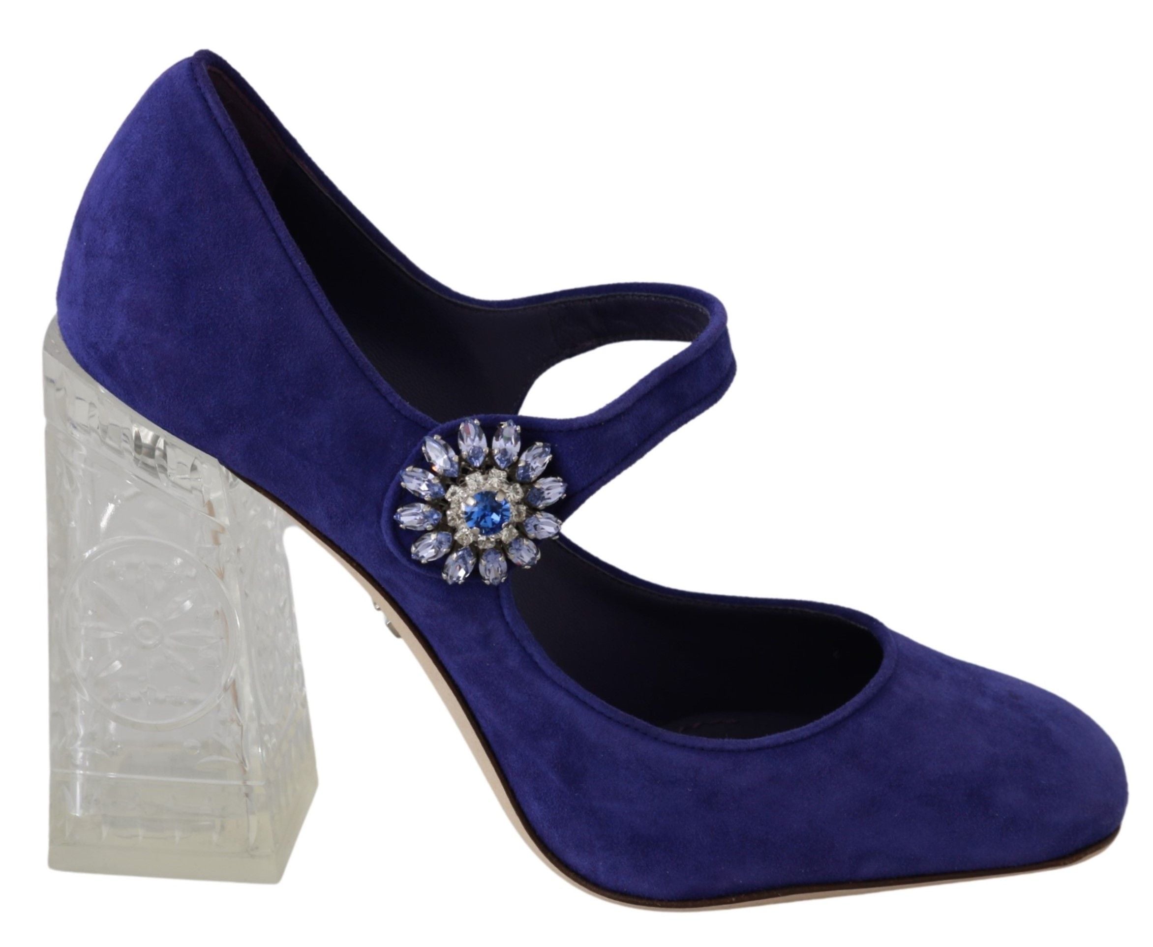 Dolce &amp; Gabbana Escarpins Mary Janes en daim violet élégants