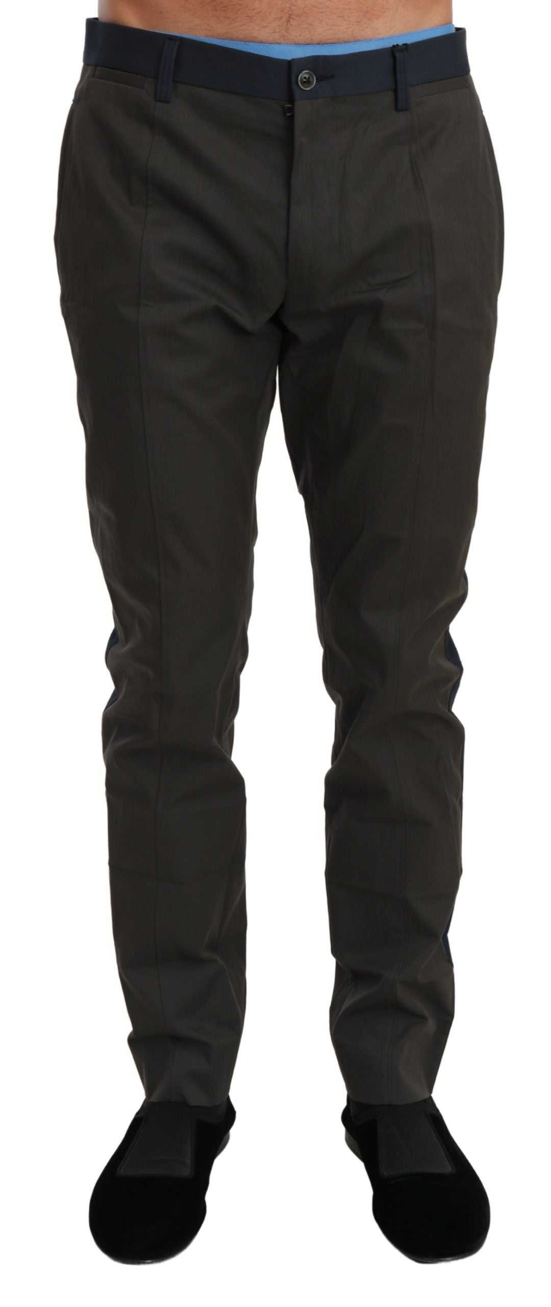 Dolce &amp; Gabbana Pantalon décontracté rayé coupe slim élégant