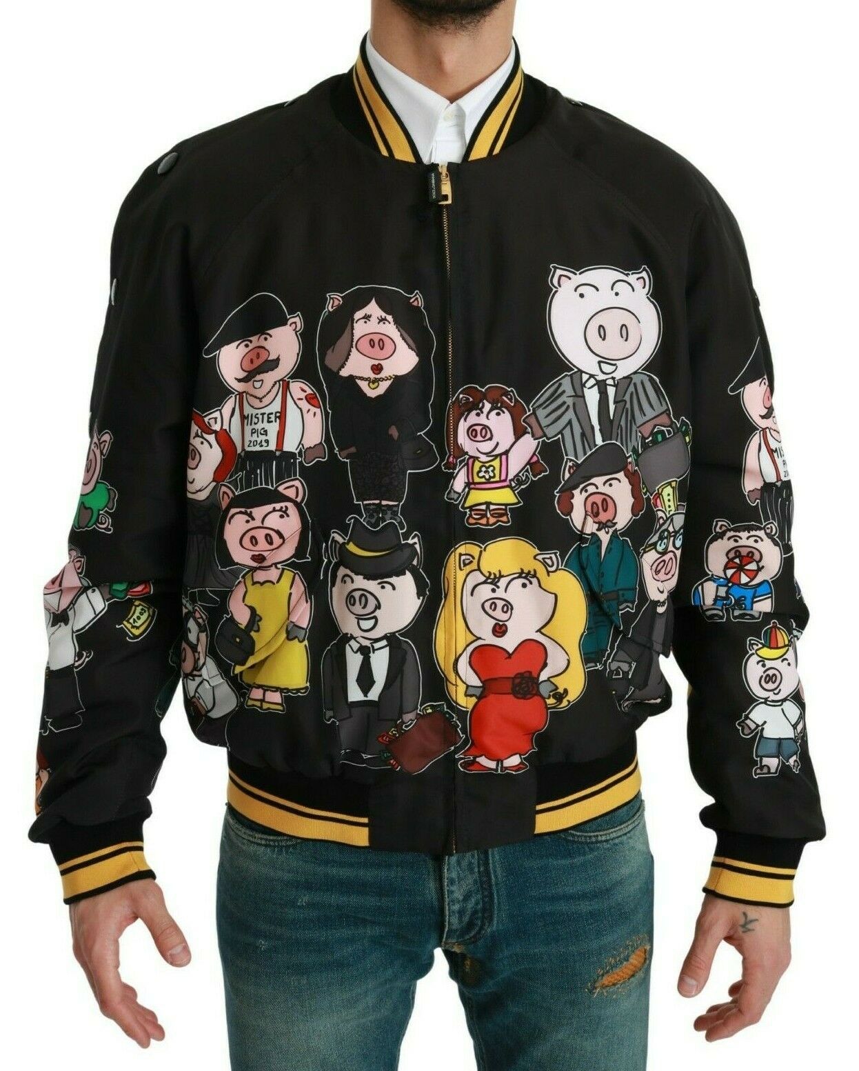 Dolce &amp; Gabbana Veste de style bomber multicolore à motif