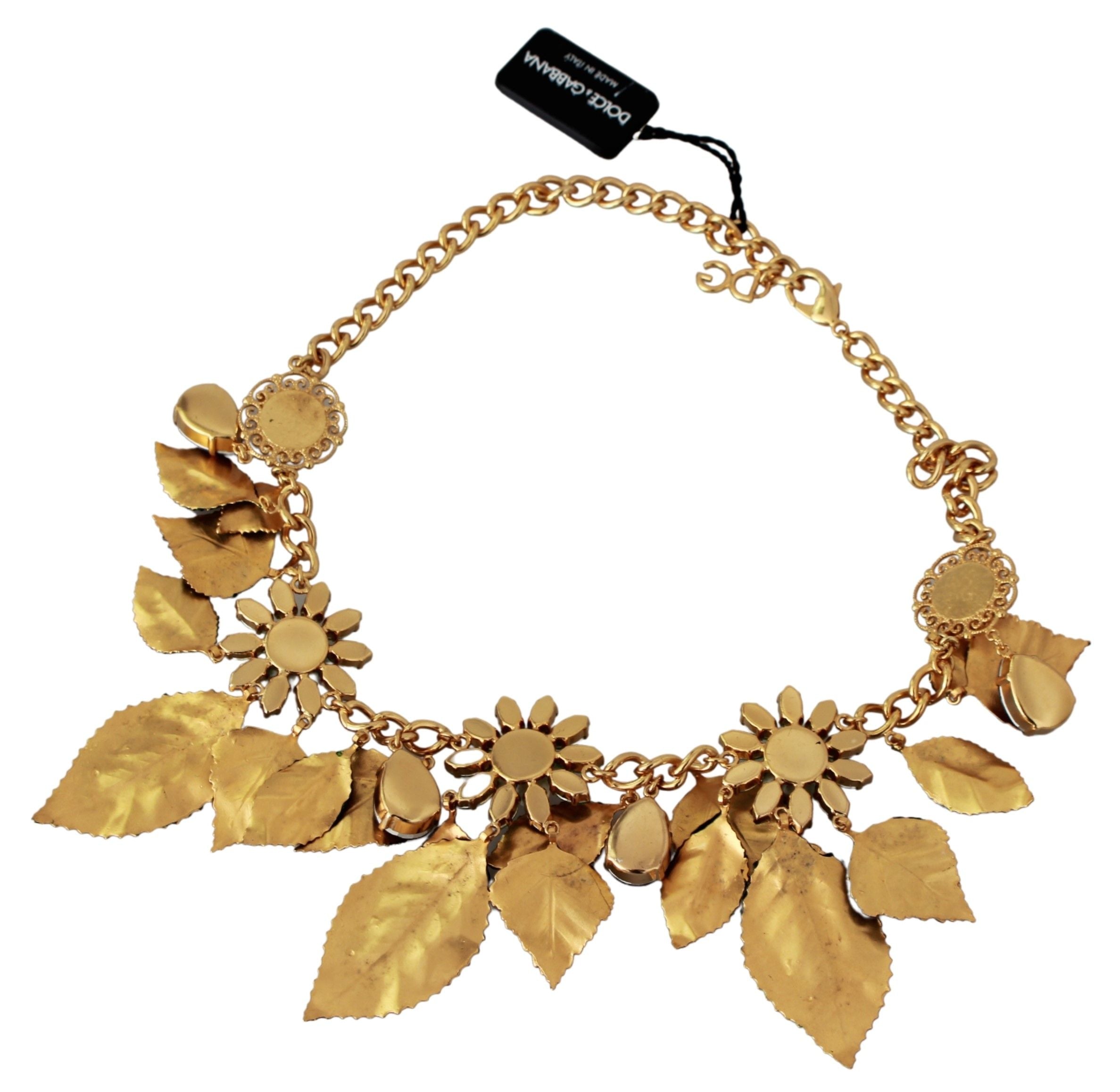 Dolce &amp; Gabbana Collier élégant à breloques florales Sicile