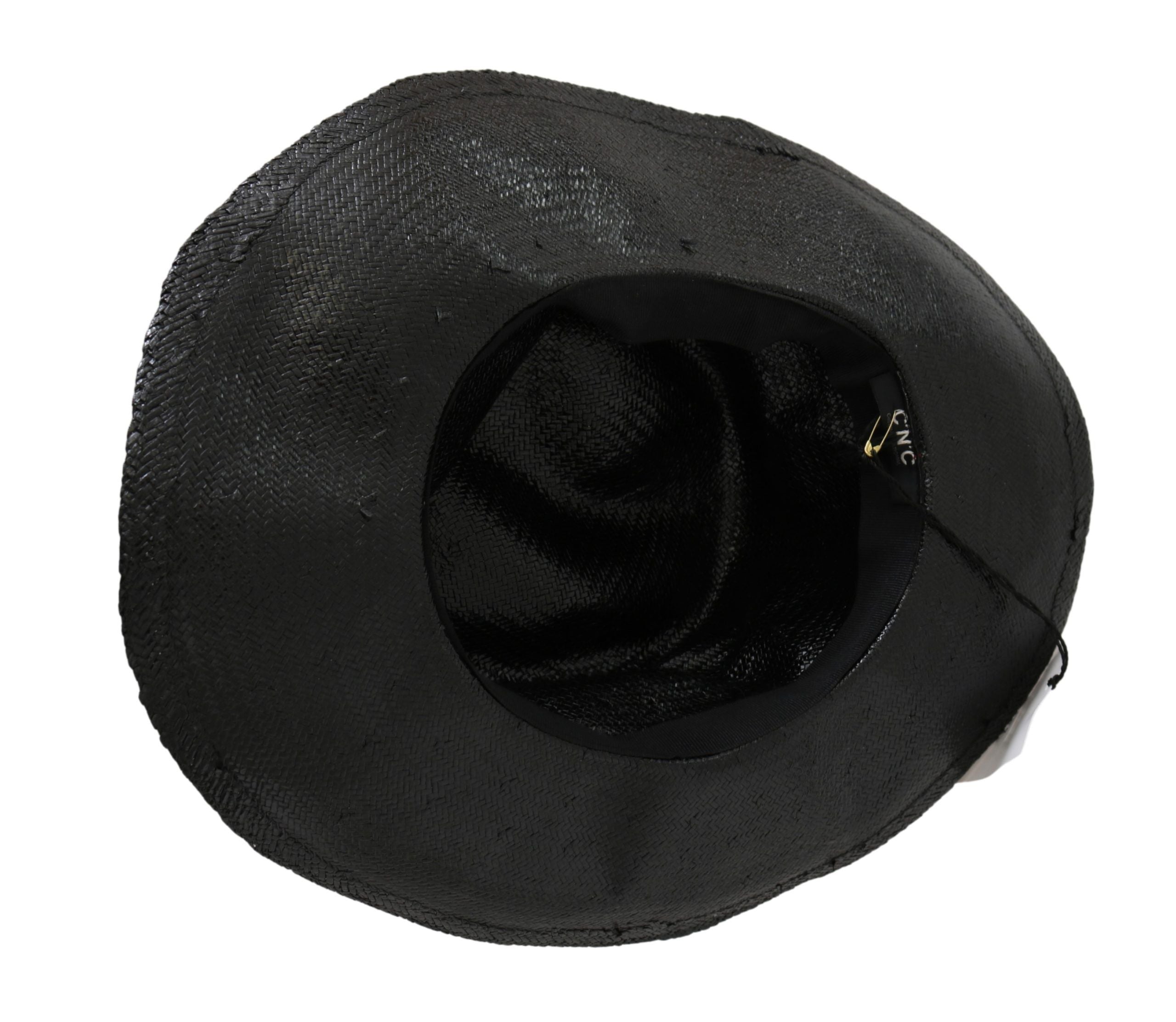 Costume National Chic Black Floppy Hat - Timeless Elegance