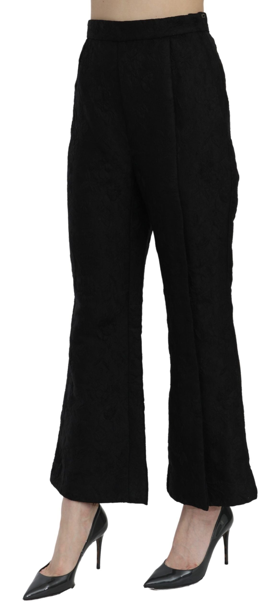 Dolce &amp; Gabbana Chic Pantalon court évasé taille haute