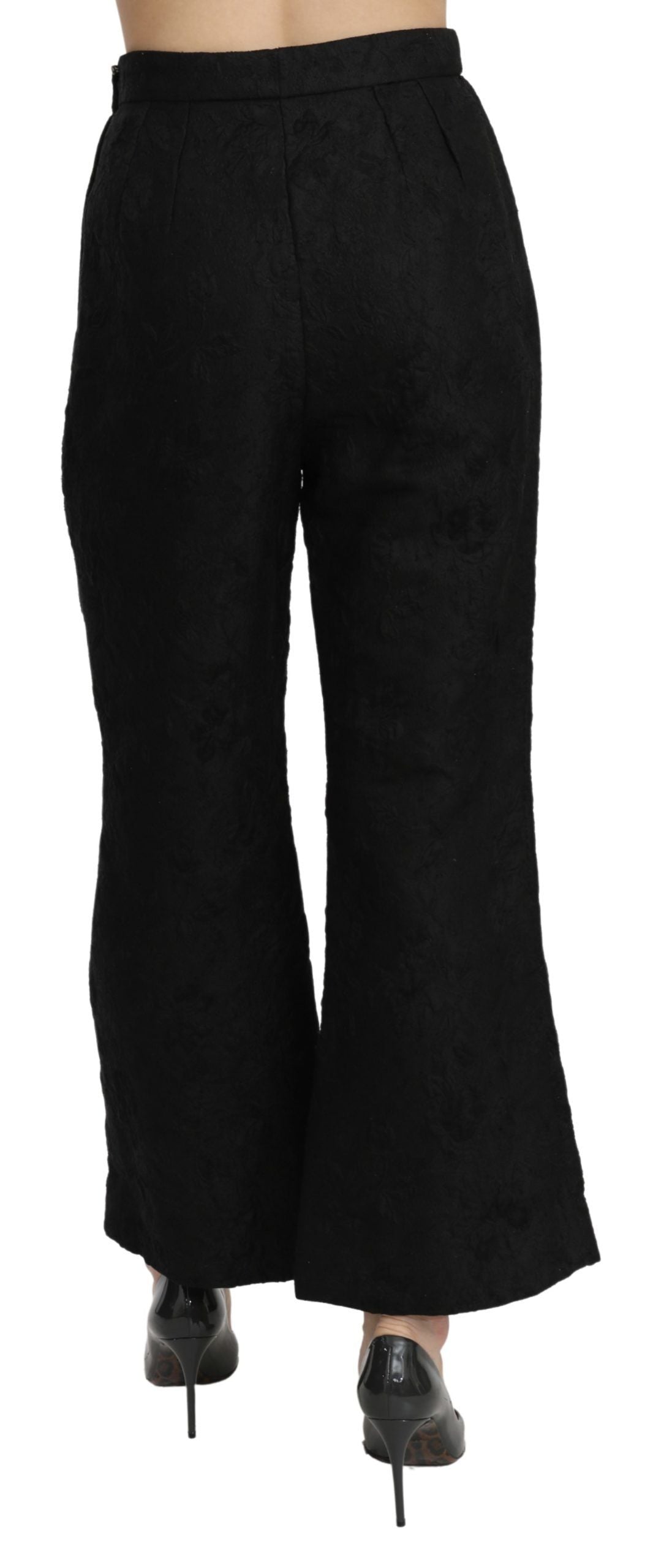 Dolce &amp; Gabbana Chic Pantalon court évasé taille haute