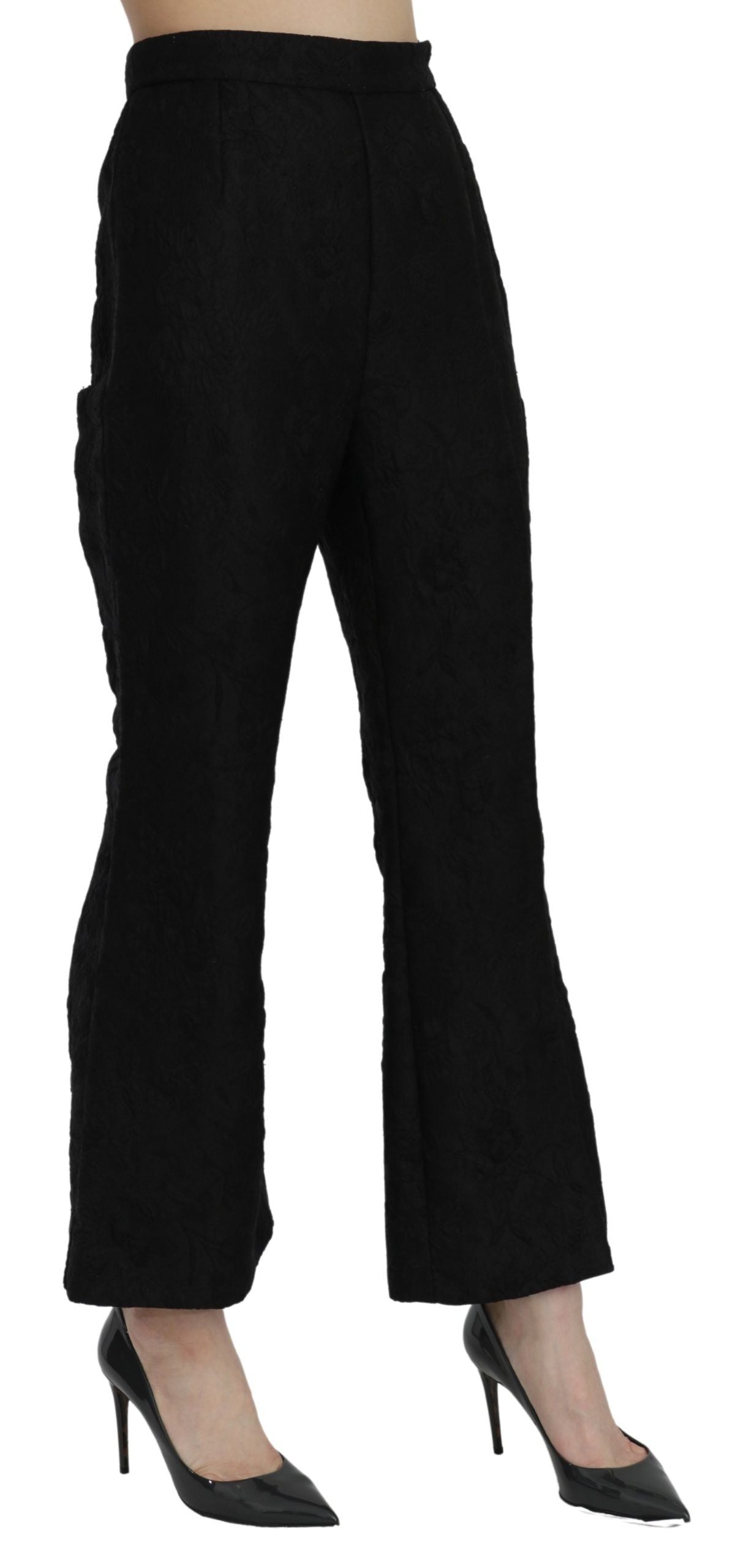 Dolce &amp; Gabbana Chic Pantalon court évasé taille haute