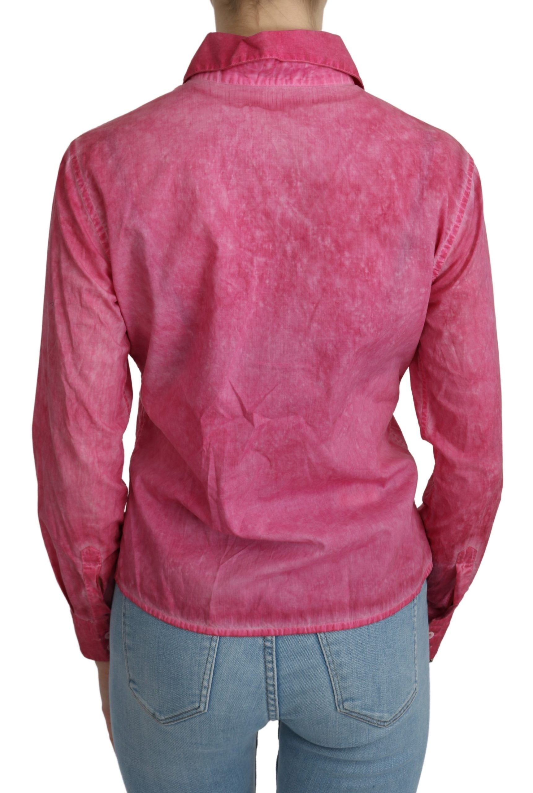 Chemisier polo chic en coton rose par Ermanno Scervino