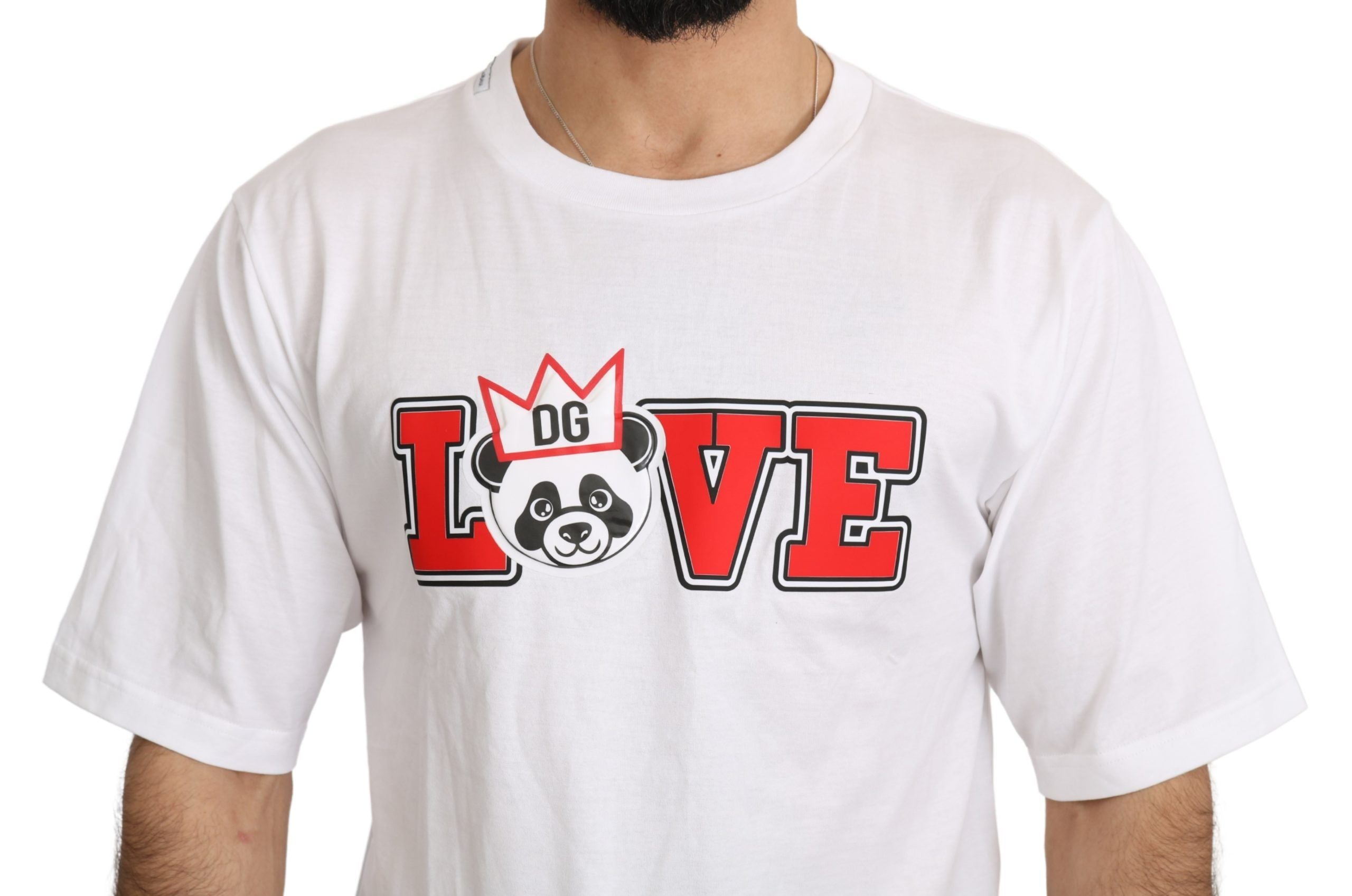 Dolce &amp; Gabbana - Panda Love - T-shirt coupe slim à col rond