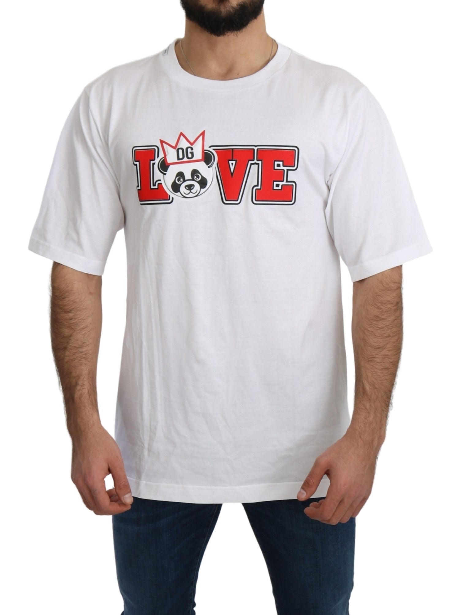 Dolce &amp; Gabbana - Panda Love - T-shirt coupe slim à col rond