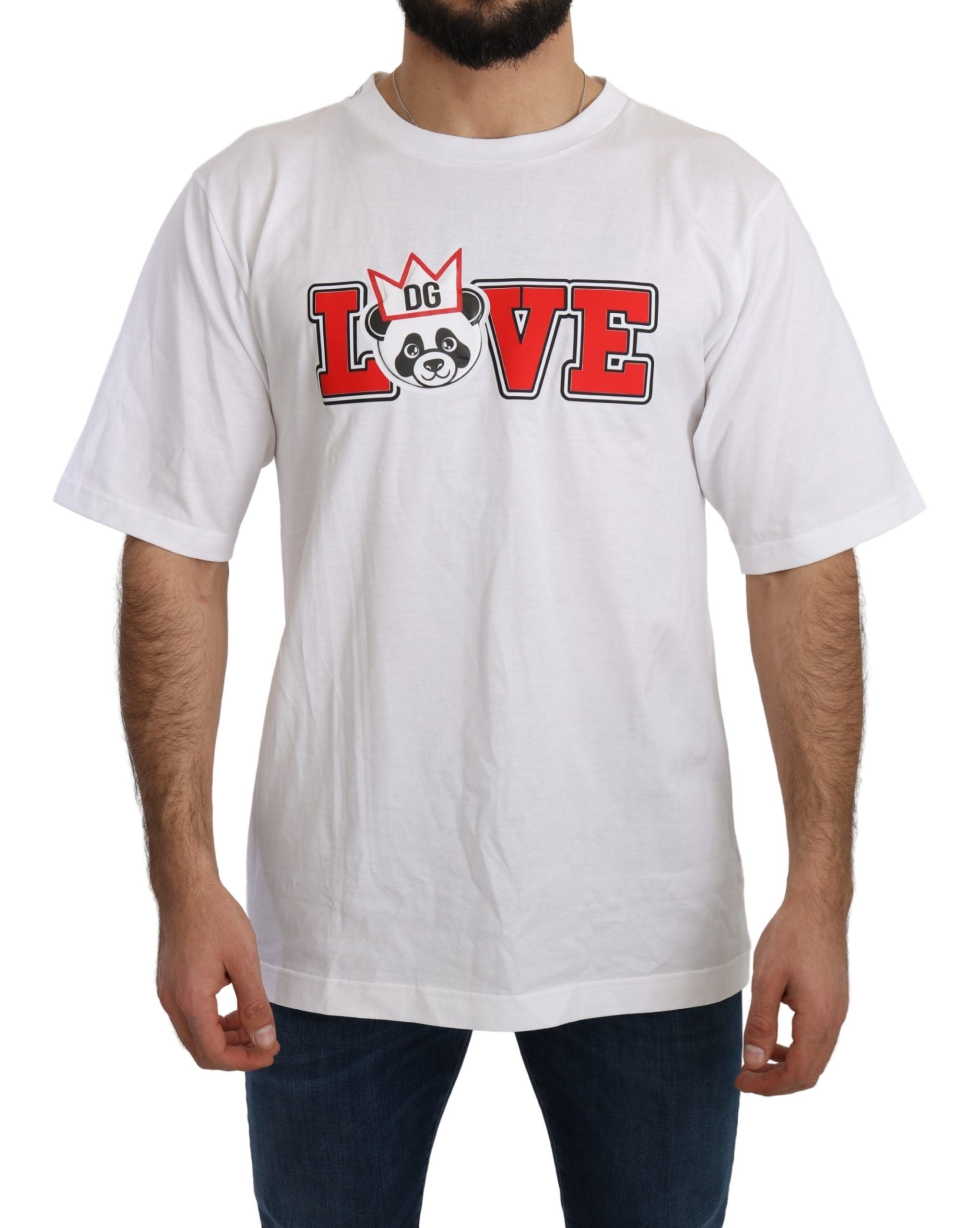 Dolce &amp; Gabbana - Panda Love - T-shirt coupe slim à col rond