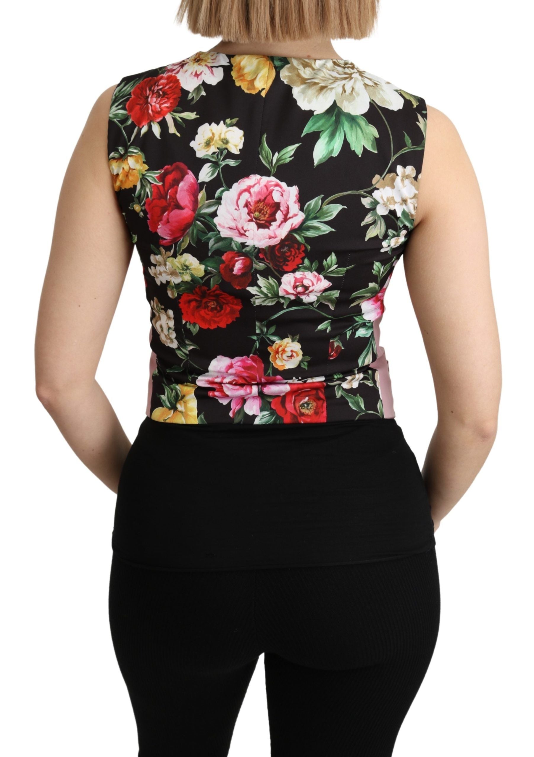 Dolce &amp; Gabbana Chic Gilet sans manches dans des tons roses