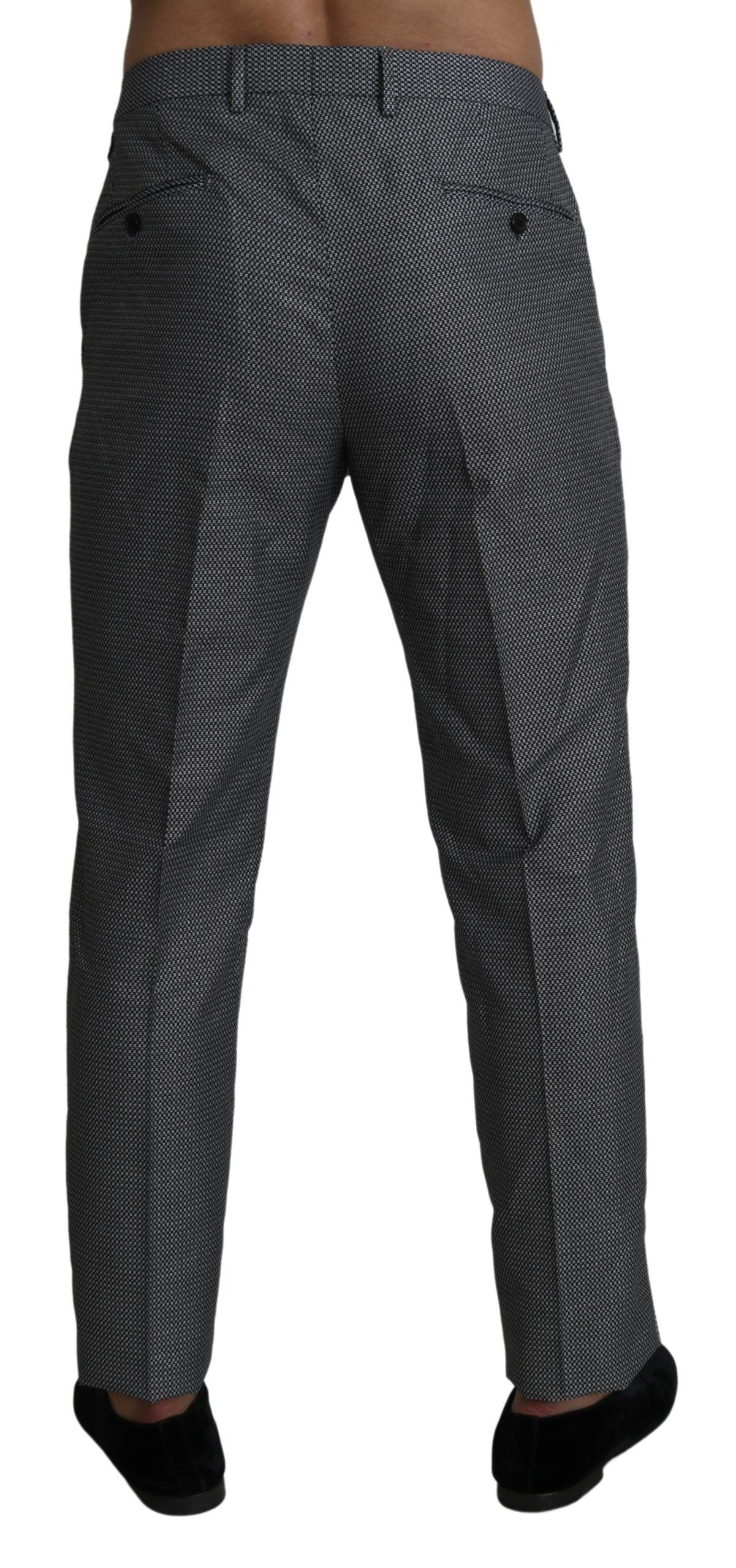 Dolce &amp; Gabbana Pantalon habillé coupe slim gris élégant