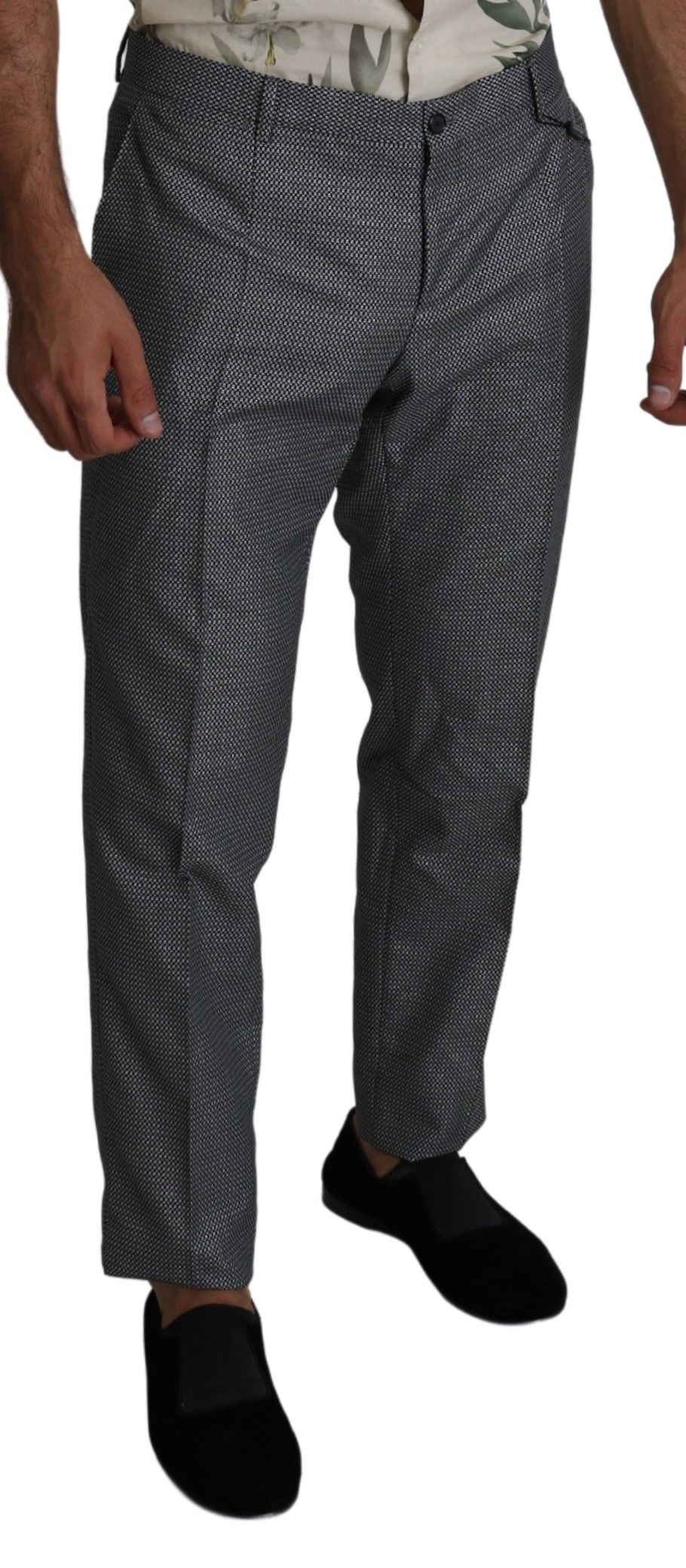 Dolce &amp; Gabbana Pantalon habillé coupe slim gris élégant