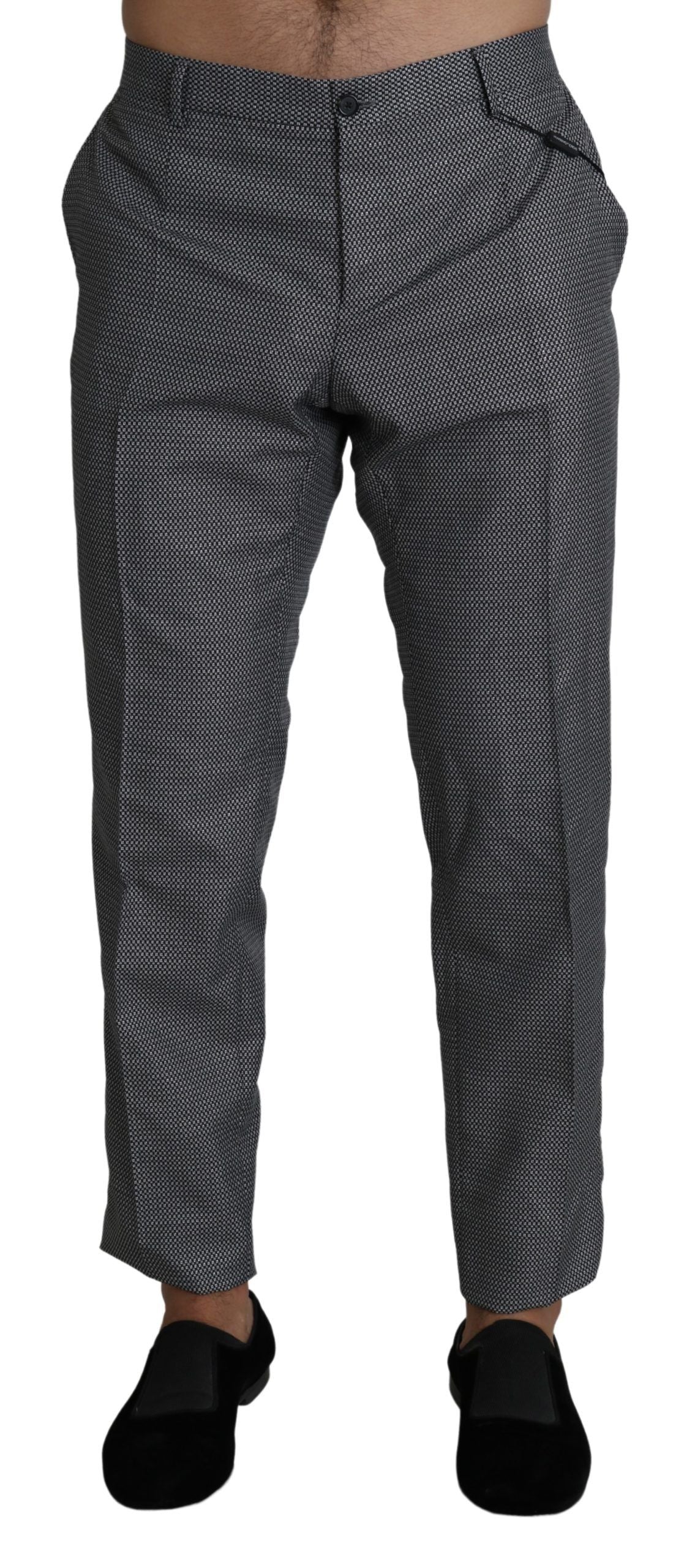 Dolce &amp; Gabbana Pantalon habillé coupe slim gris élégant