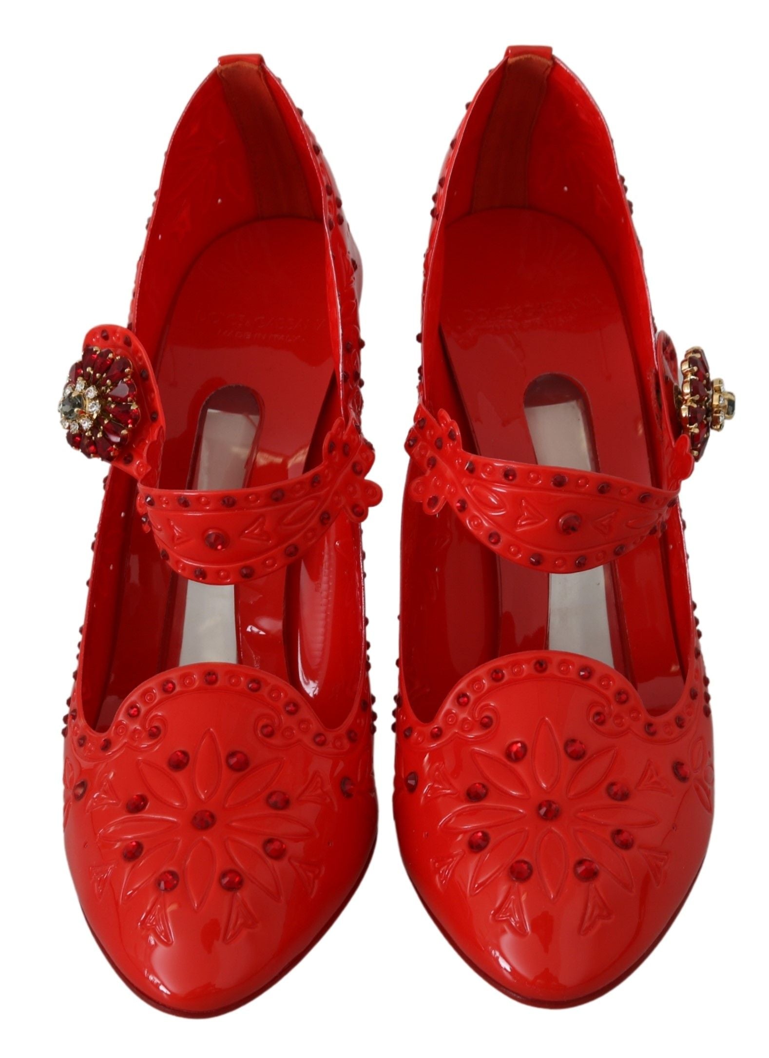 Escarpins Cendrillon en cristal rouge Dolce &amp; Gabbana Chic