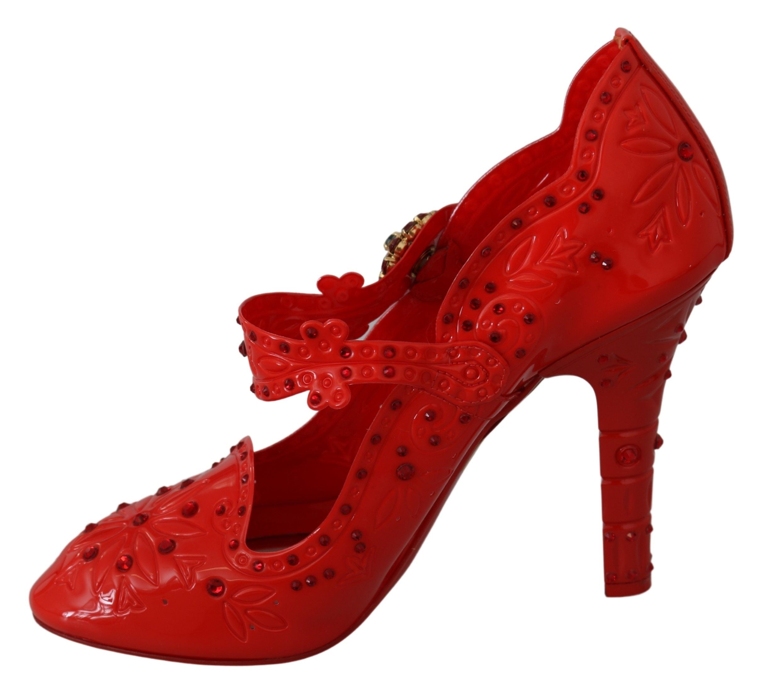 Escarpins Cendrillon en cristal rouge Dolce &amp; Gabbana Chic