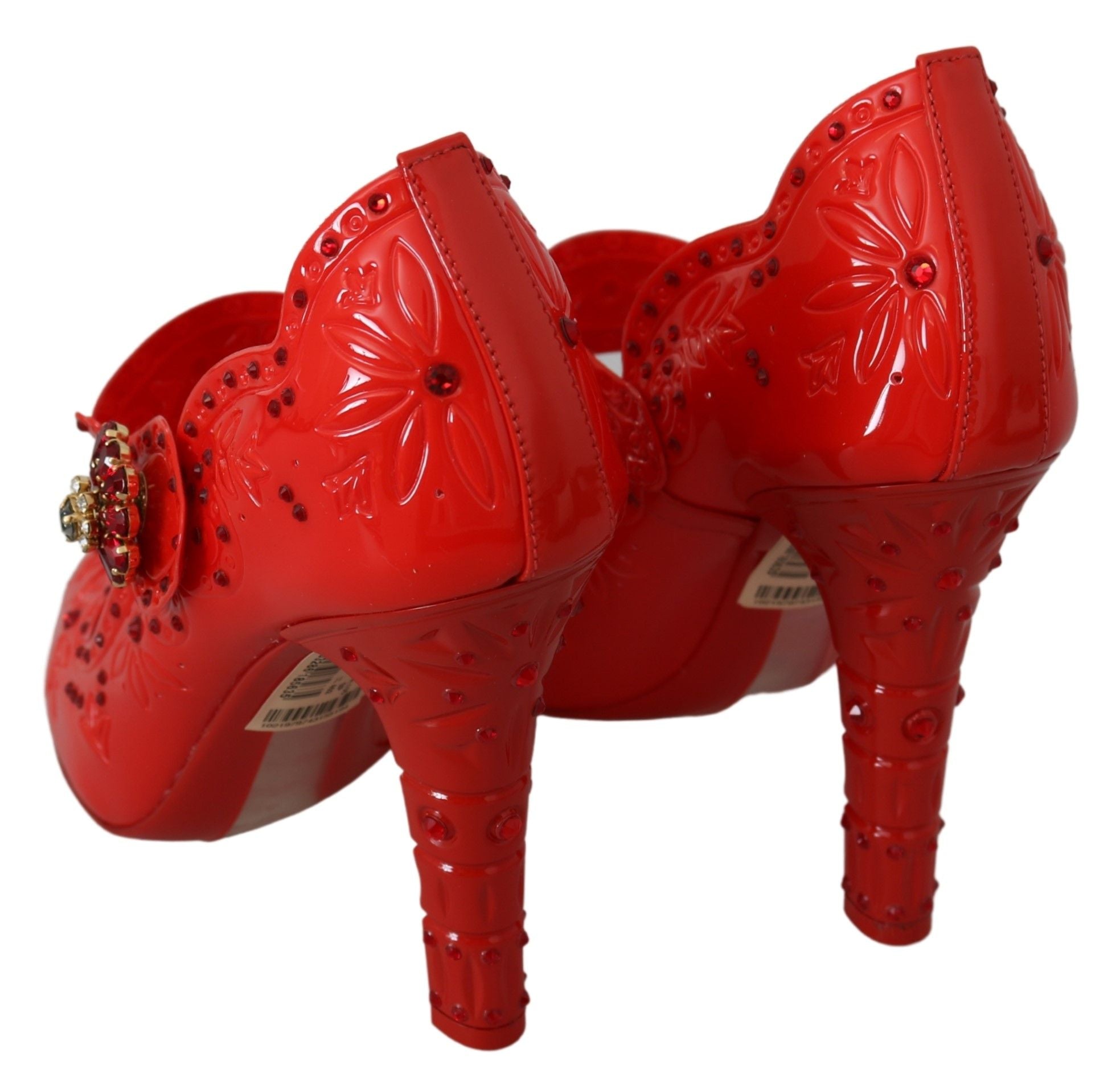 Escarpins Cendrillon en cristal rouge Dolce &amp; Gabbana Chic