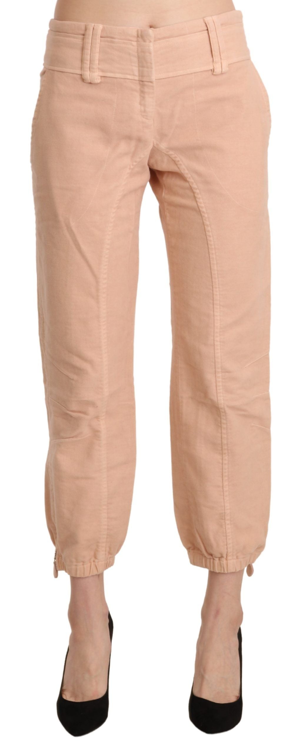 Ermanno Scervino Pantalon court chic en coton beige