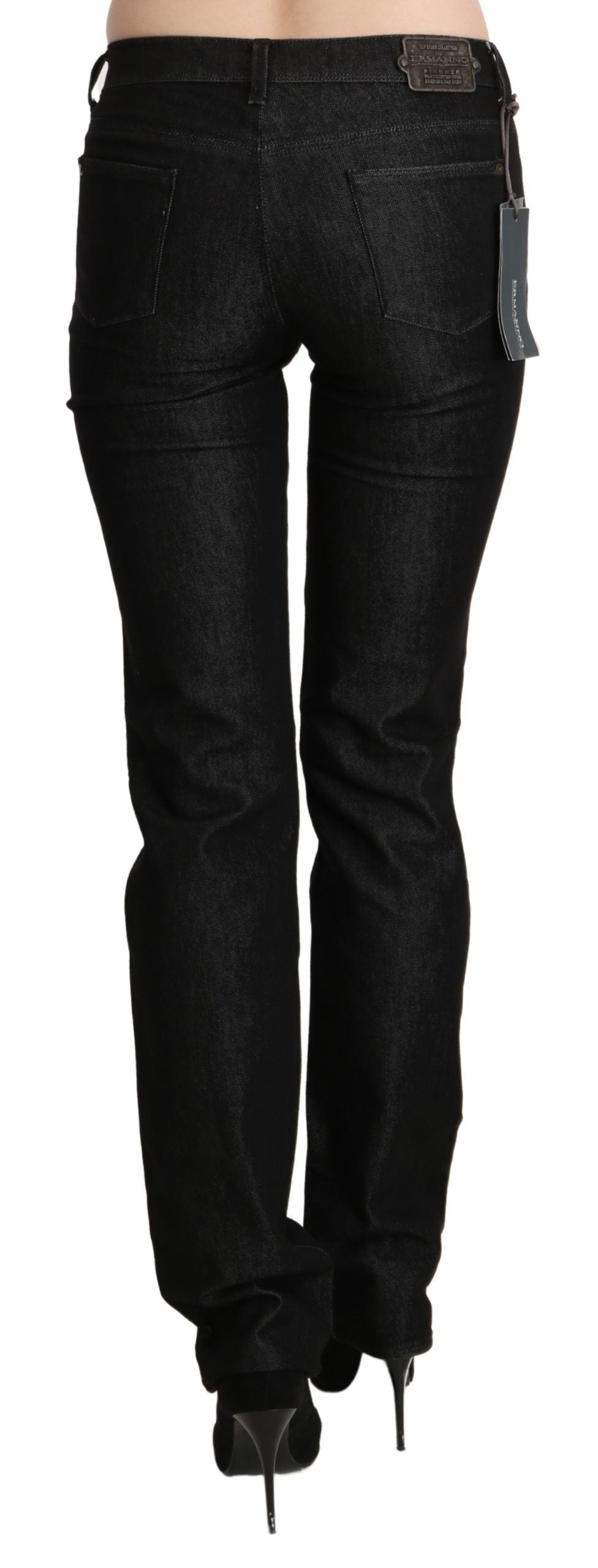 Ermanno Scervino Jean skinny noir chic taille moyenne