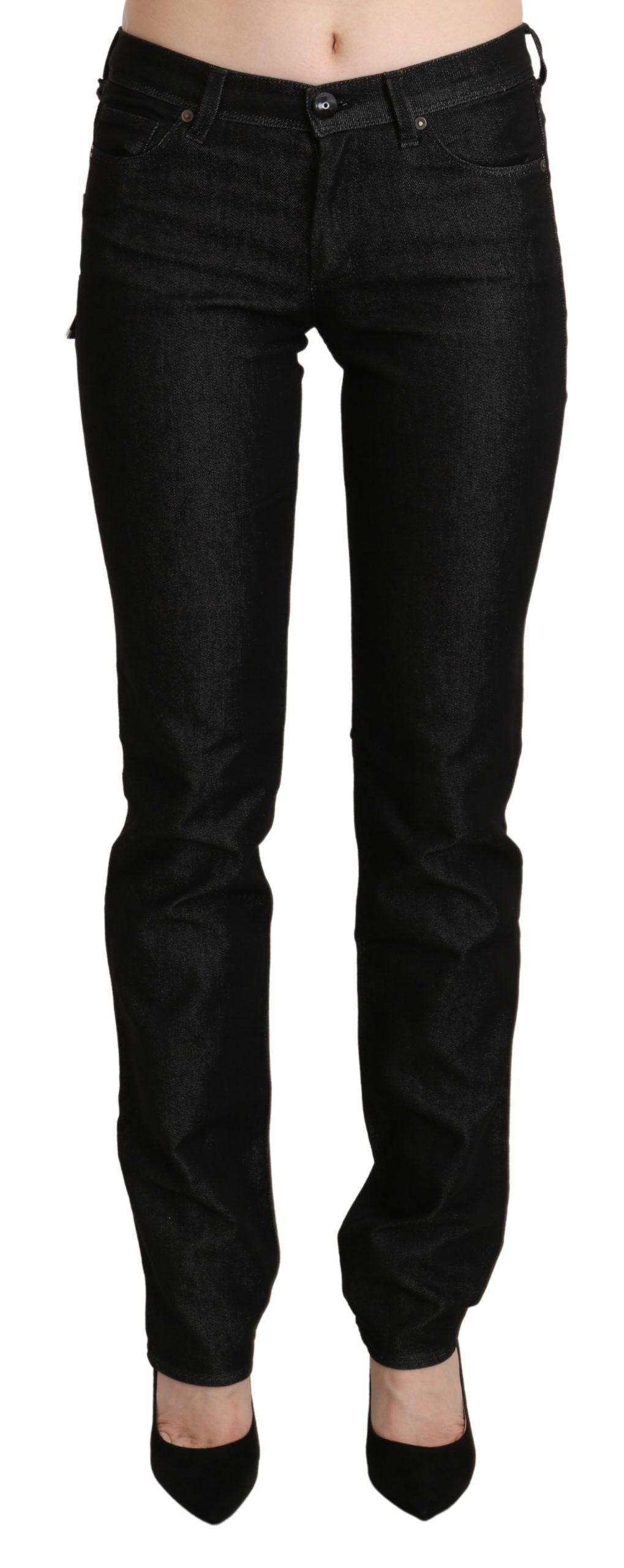 Ermanno Scervino Jean skinny noir chic taille moyenne