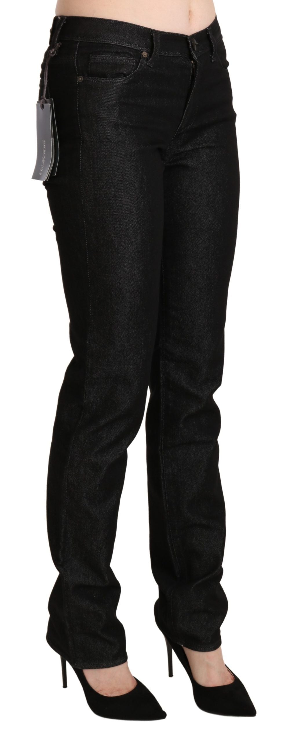 Ermanno Scervino Jean skinny noir chic taille moyenne