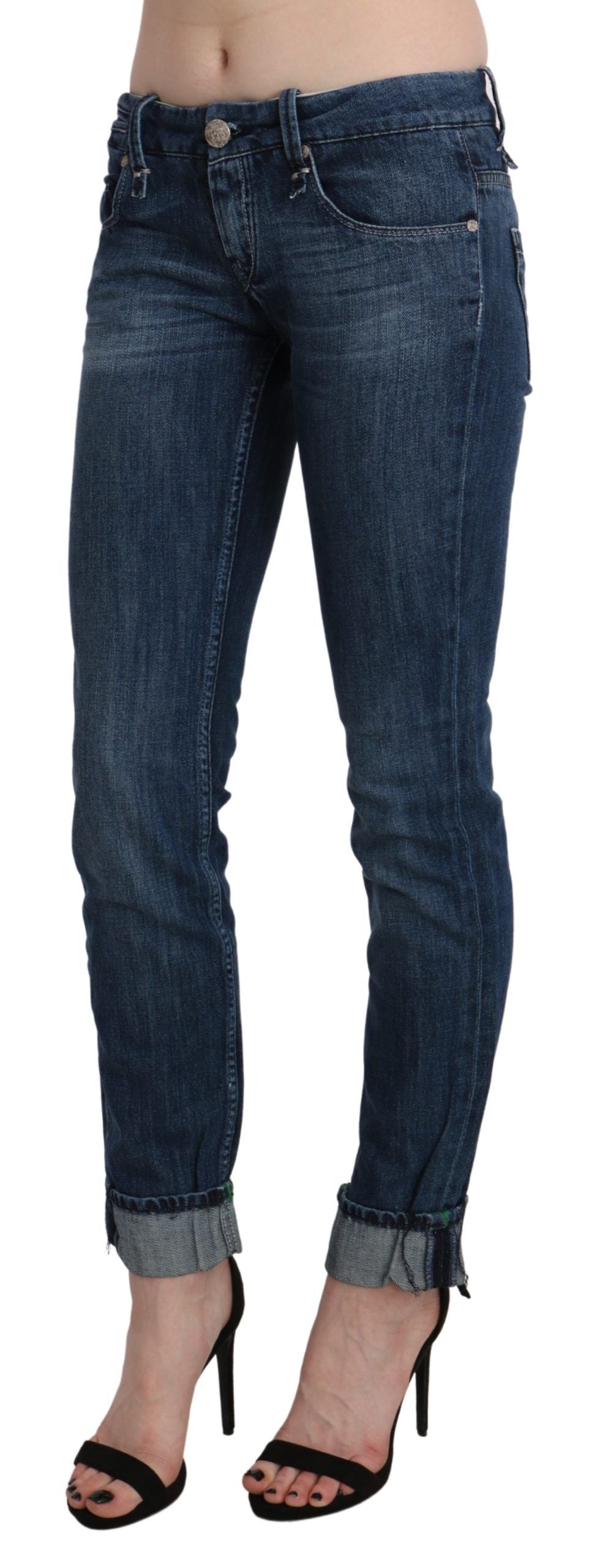 Acht Exquis Skinny Skinny Taille Basse Denim