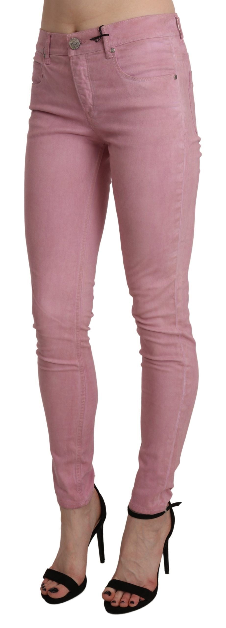 Jean skinny rose taille moyenne Acht Chic