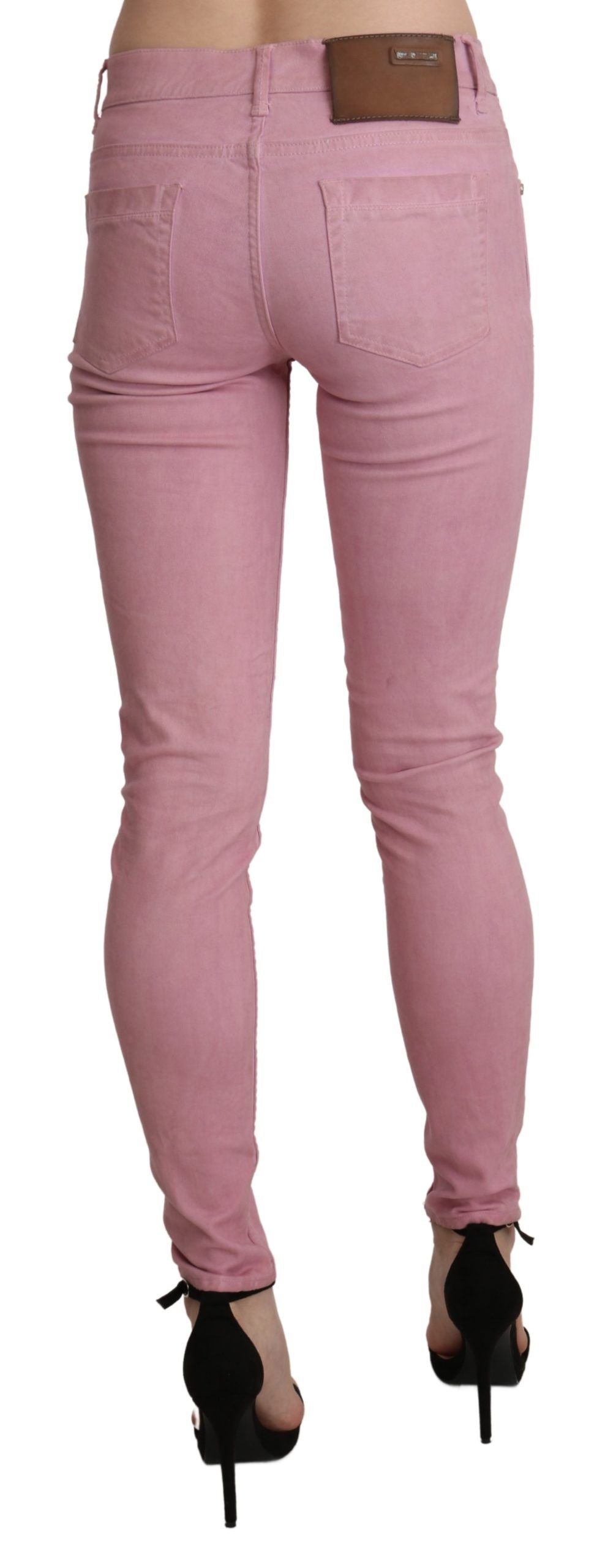 Jean skinny rose taille moyenne Acht Chic