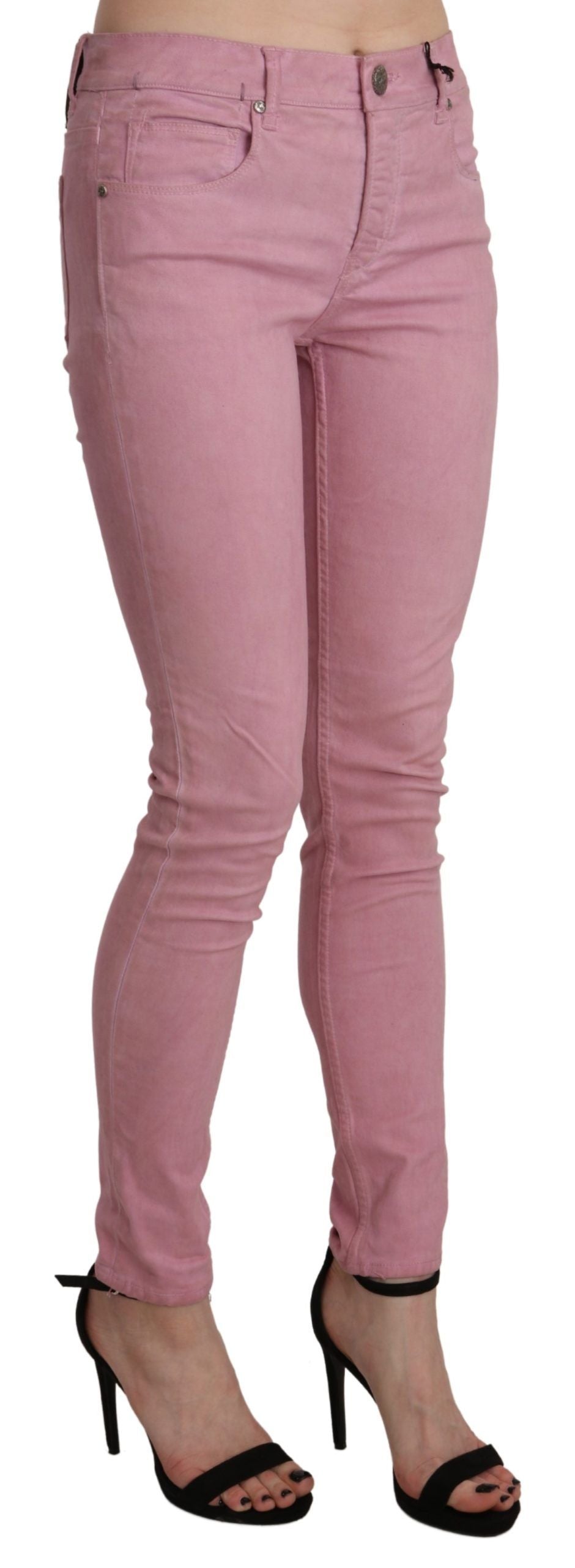 Jean skinny rose taille moyenne Acht Chic