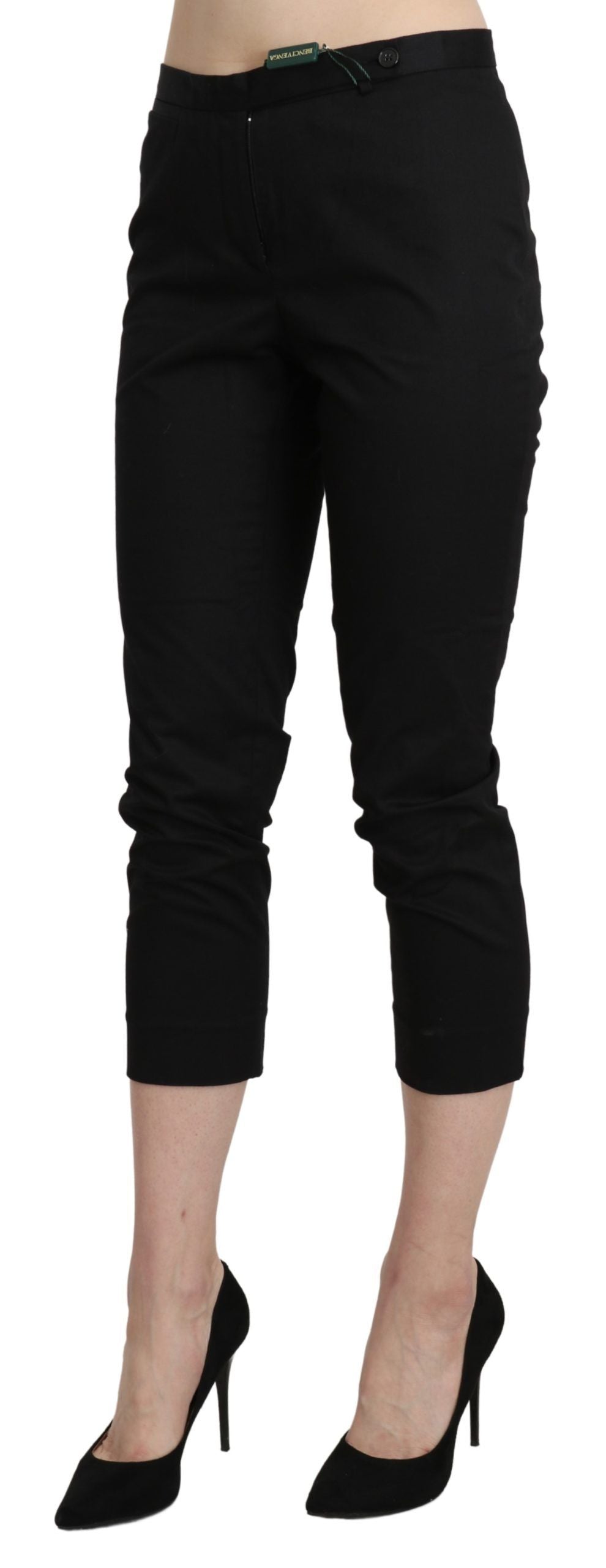 BENCIVENGA Pantalon court skinny taille haute élégant