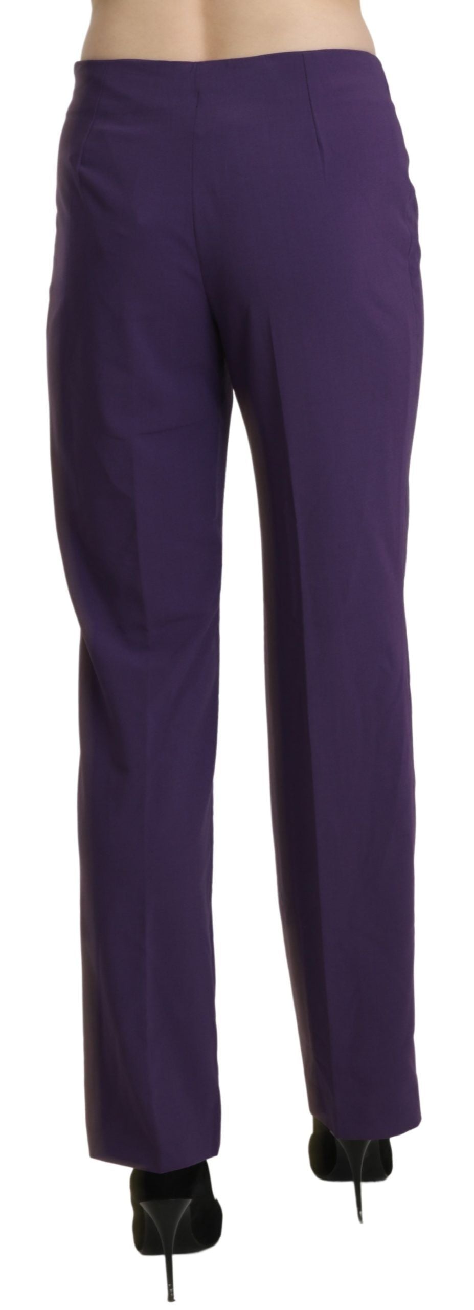 BENCIVENGA Pantalon droit élégant taille haute violet