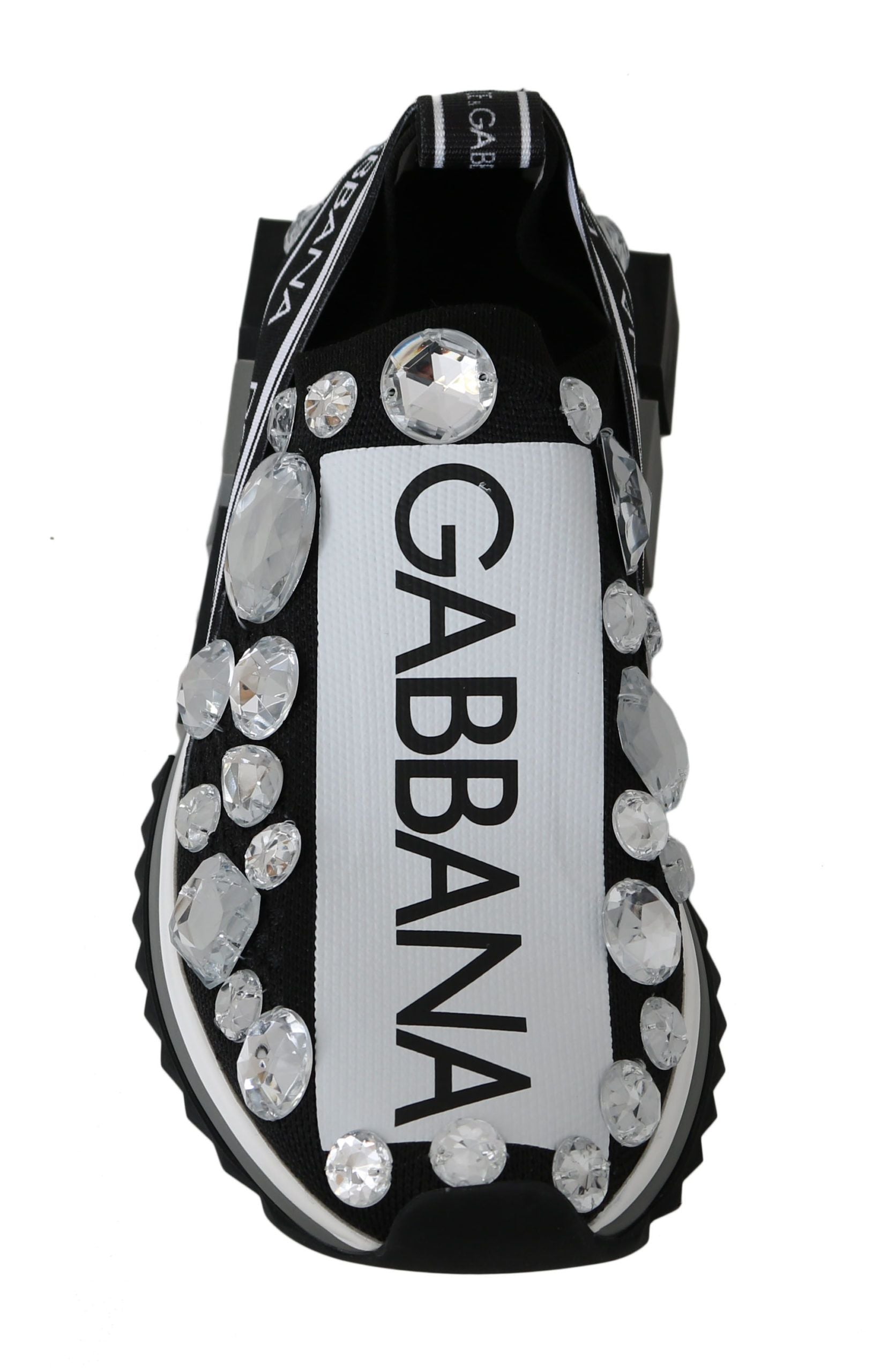 Dolce &amp; Gabbana Chic Baskets cloutées en cristal monochrome