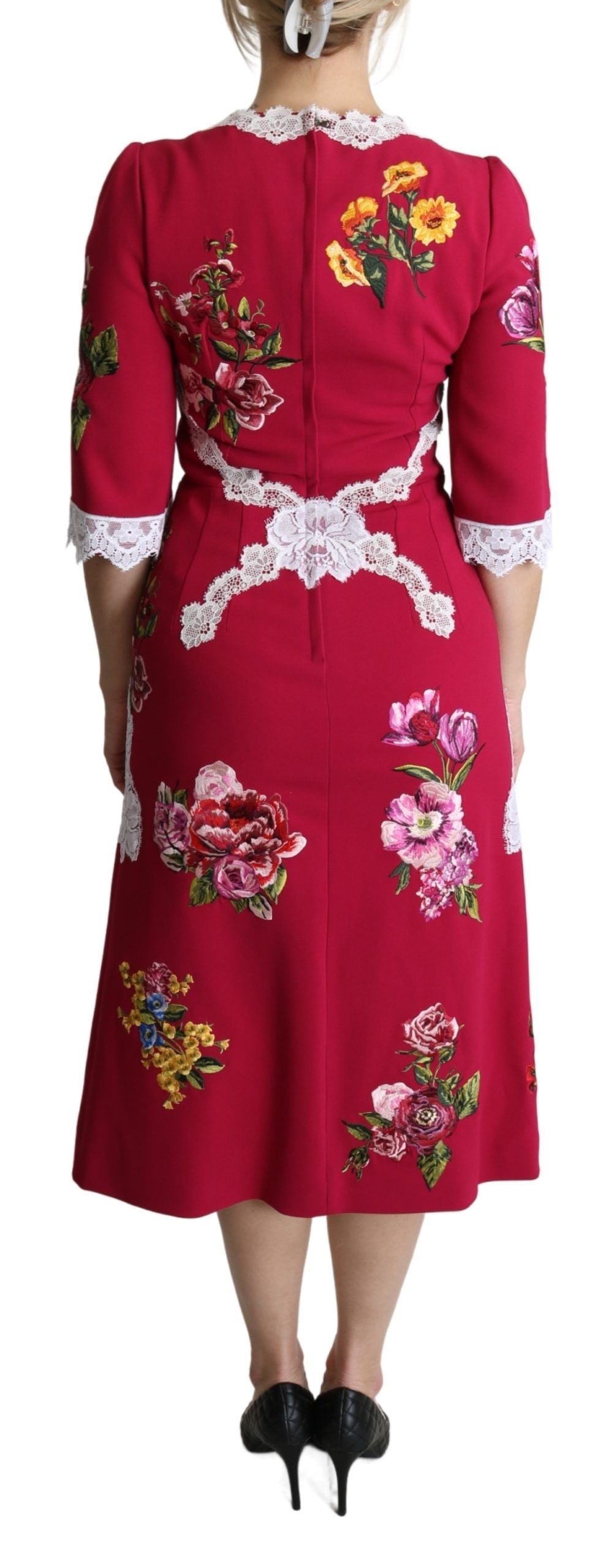 Dolce &amp; Gabbana Robe fourreau mi-longue brodée de fleurs