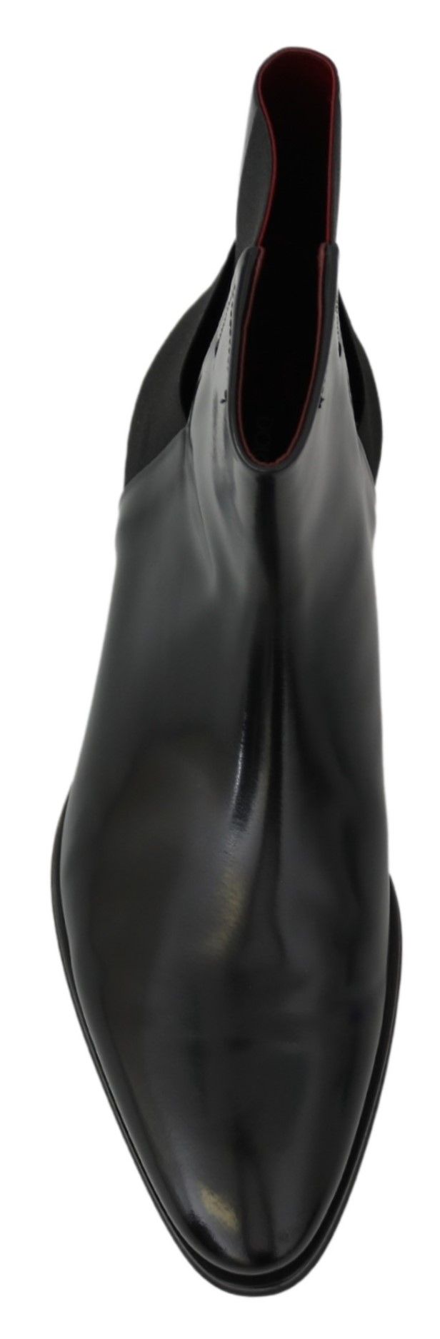 Dolce & Gabbana Elegant Black Leather Chelsea Boots