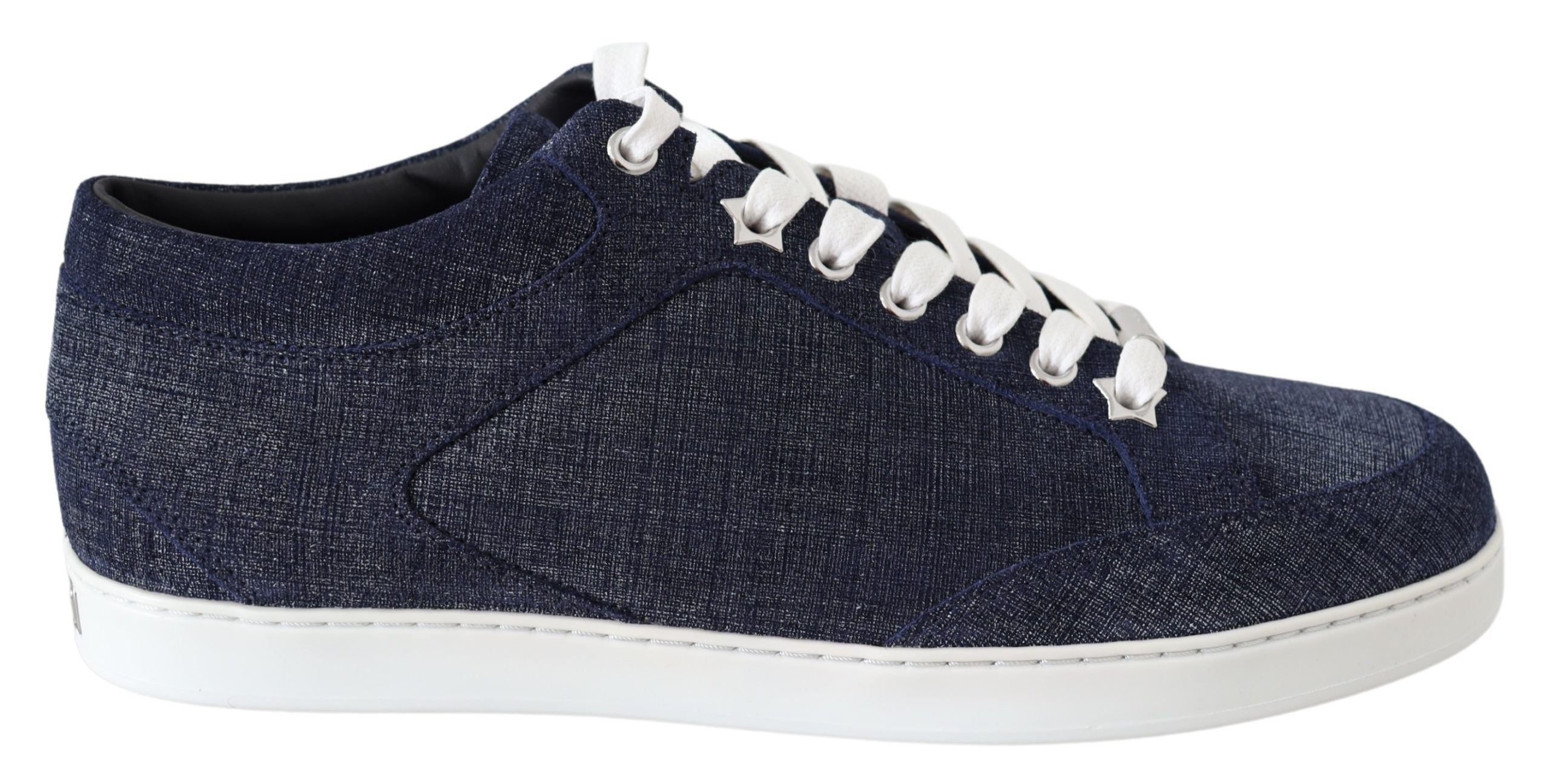 Jimmy Choo Baskets chics à enfiler en daim bleu denim