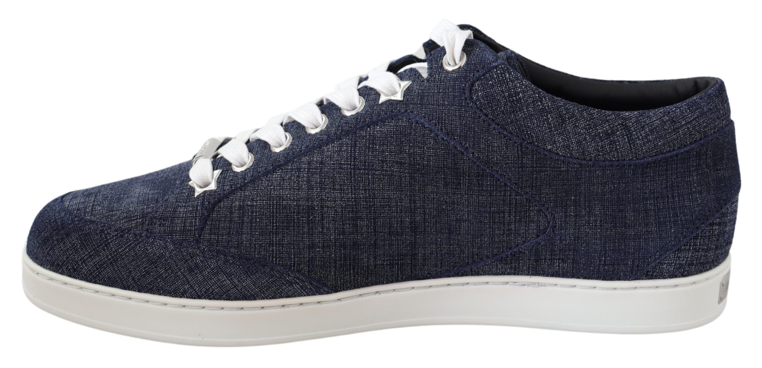 Jimmy Choo Baskets chics à enfiler en daim bleu denim