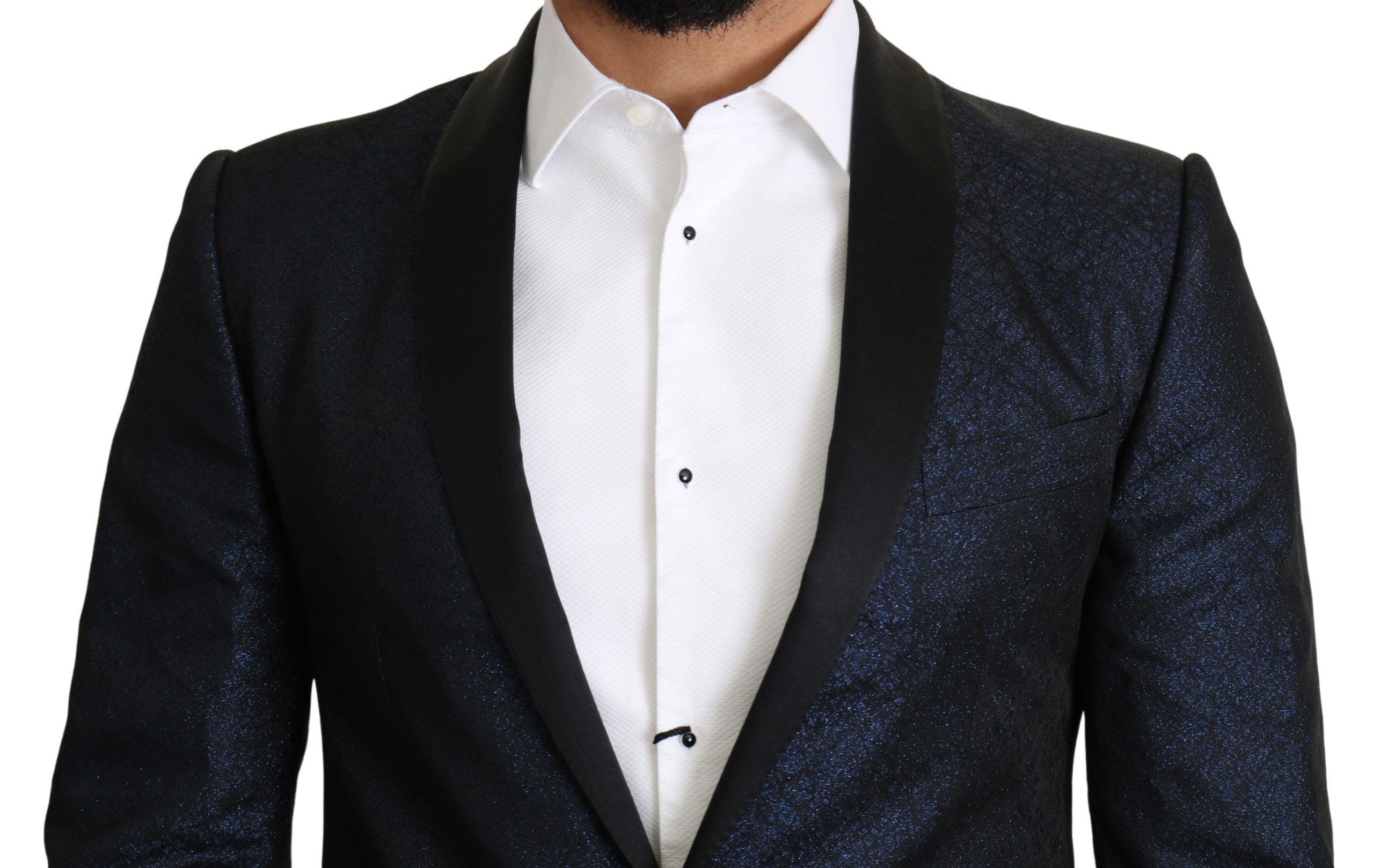 Dolce &amp; Gabbana Élégant Blazer Slim Bleu Martini